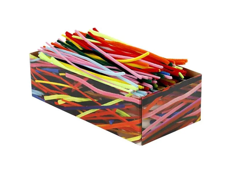 Creativ Company Chenilledraht 4, 6, 9 mm, diverse Farben, 700 Stück Creativ Company Chenilledraht 4, 6, 9 mm, diverse Farben, 700 Stück
