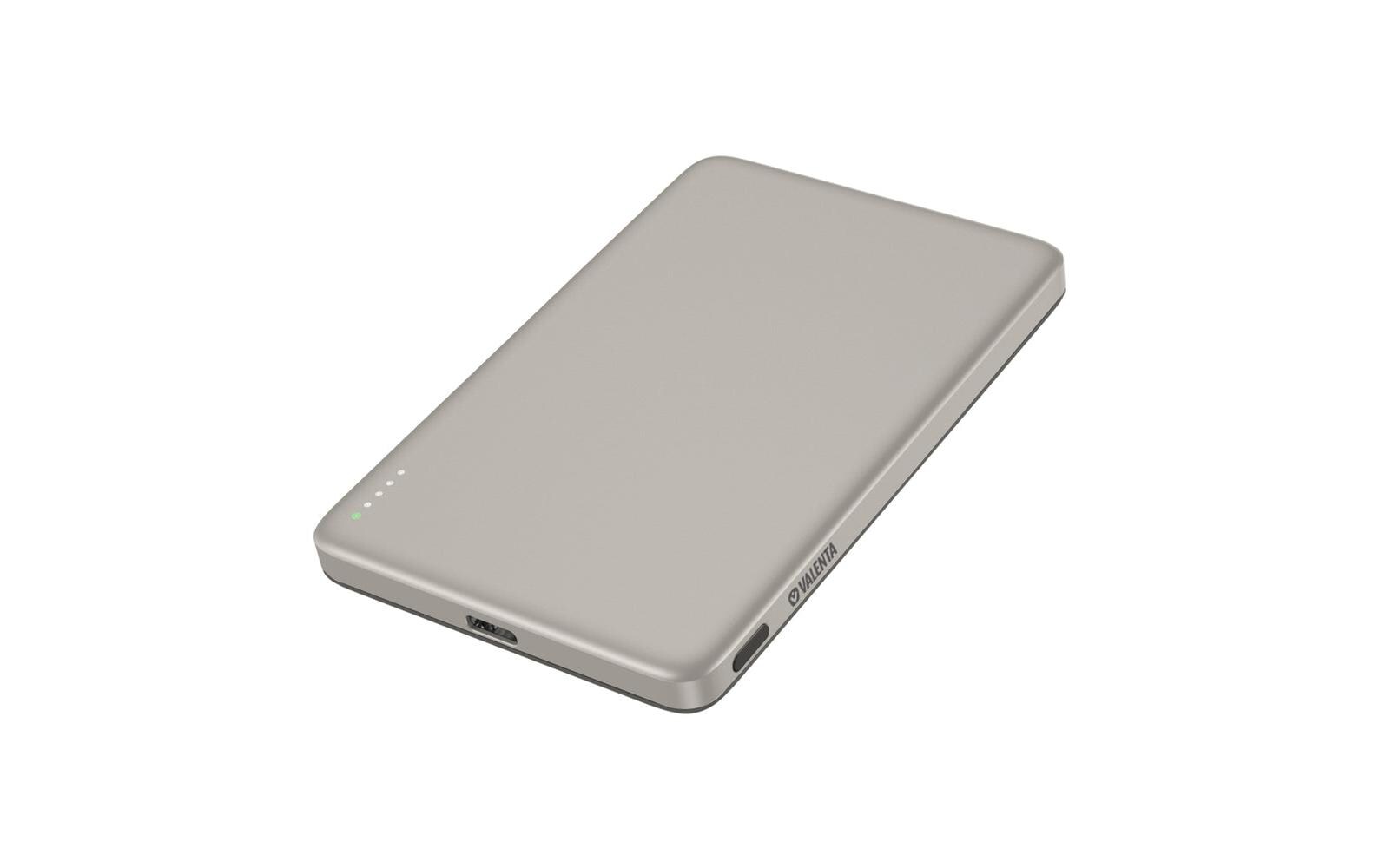 Valenta Powerbank MagSafe Ultra Slim, Natural 5000 mAh