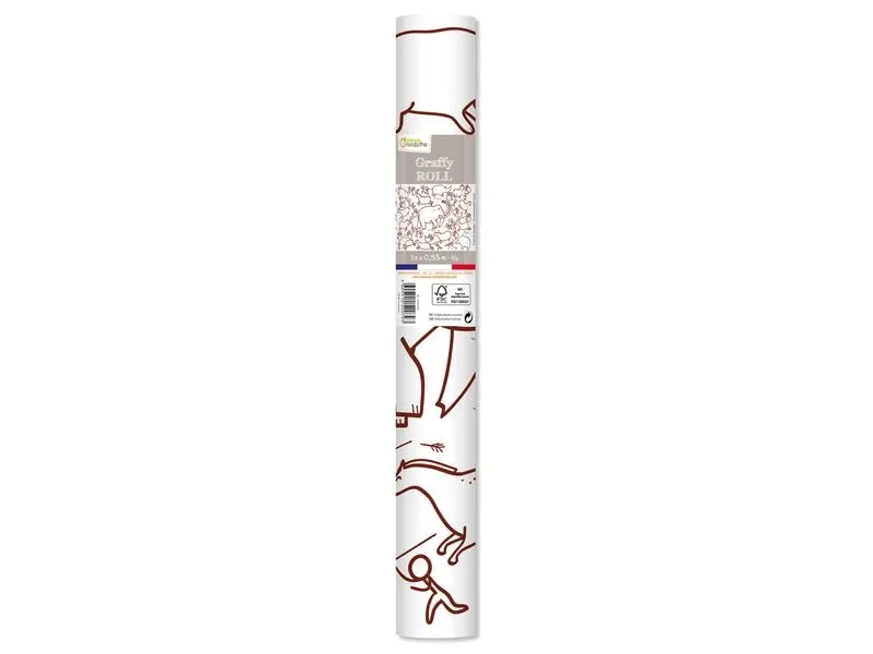 Avenue Mandarine Graffy Roll, Prähistorische Malerei Weiss Avenue Mandarine Graffy Roll, Prähistorische Malerei Weiss