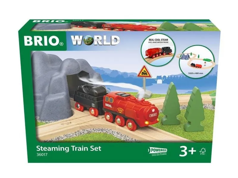 BRIO Batterie-Dampflok Set