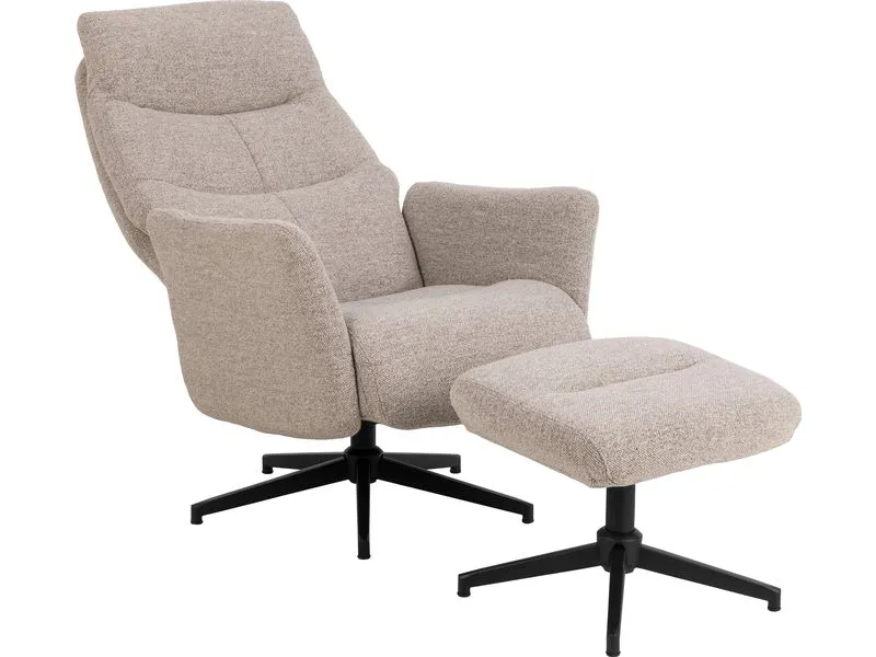 AC Design Sessel London Stahl/Textil, Beige AC Design Sessel London Stahl/Textil, Beige