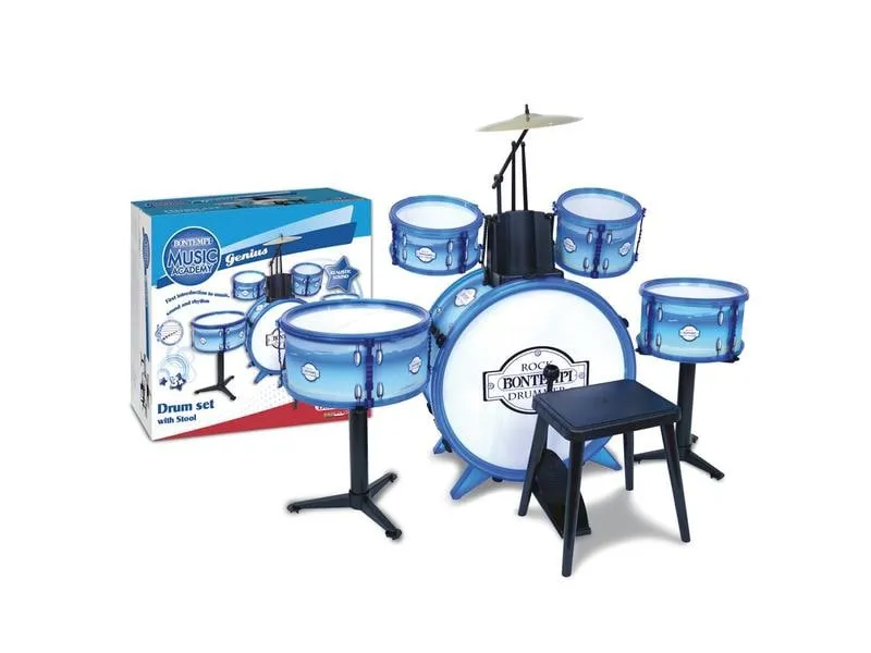Bontempi Musikinstrument Schlagzeug blau Bontempi Musikinstrument Schlagzeug blau