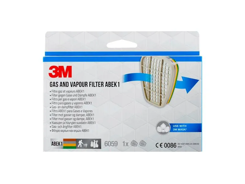3M Ersatzfilter 6059 ABEK1 für Serie 6000 & 7000, 1 Paar 3M Ersatzfilter 6059 ABEK1 für Serie 6000 & 7000, 1 Paar