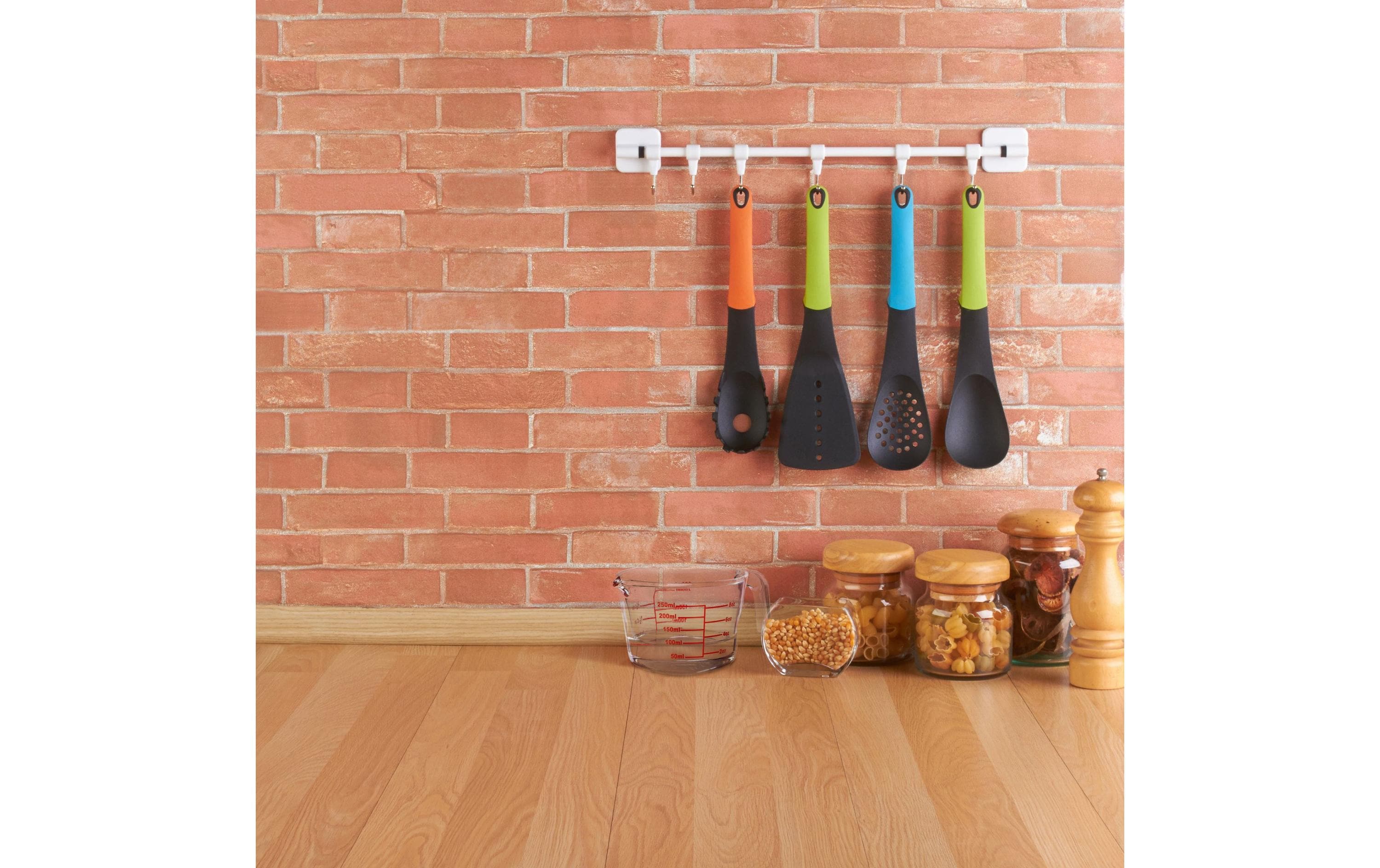 relaxdays Messbecher 250 ml, Rot/Transparent