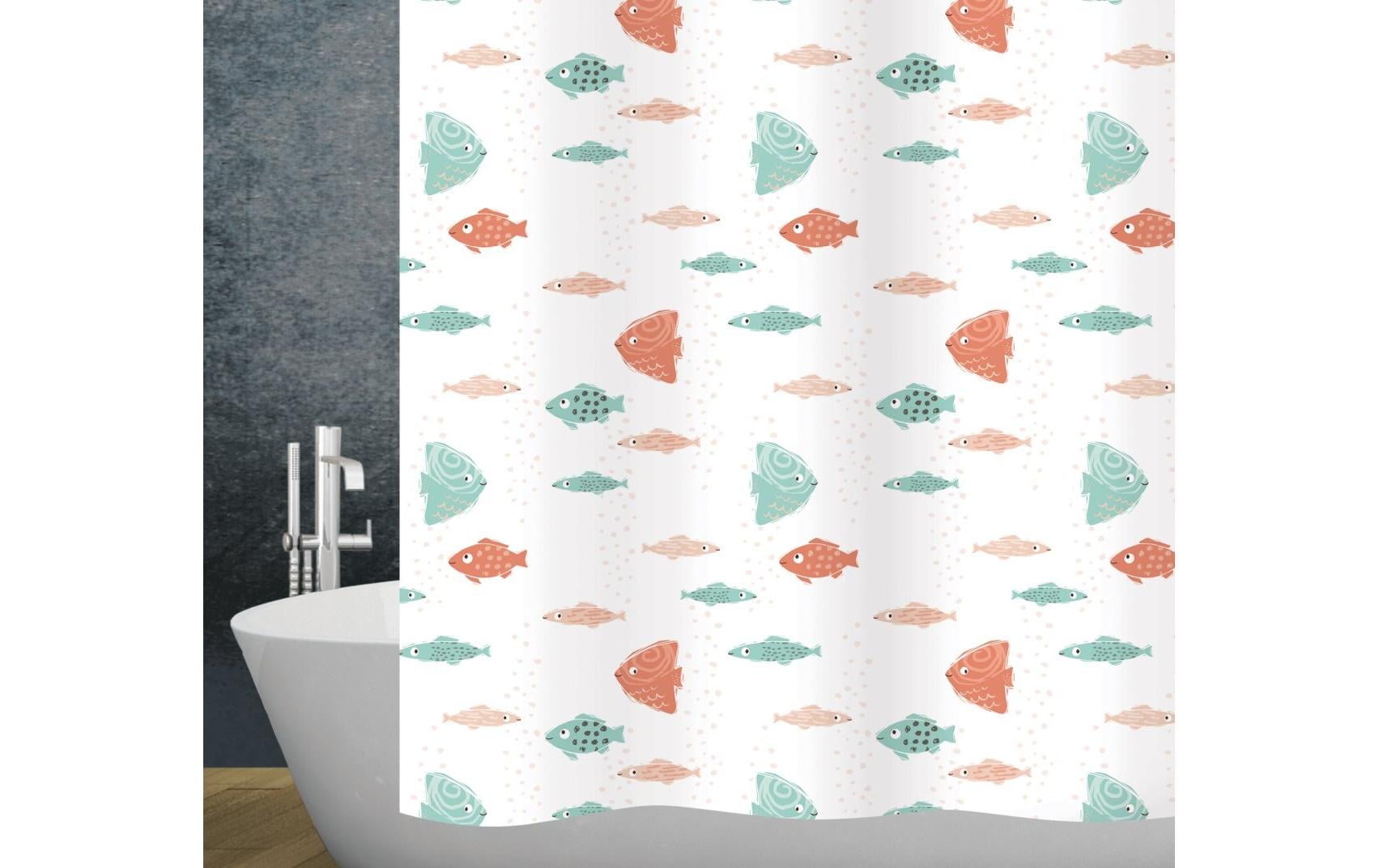 diaqua® Duschvorhang Atoll 240 x 180 cm, Weiss