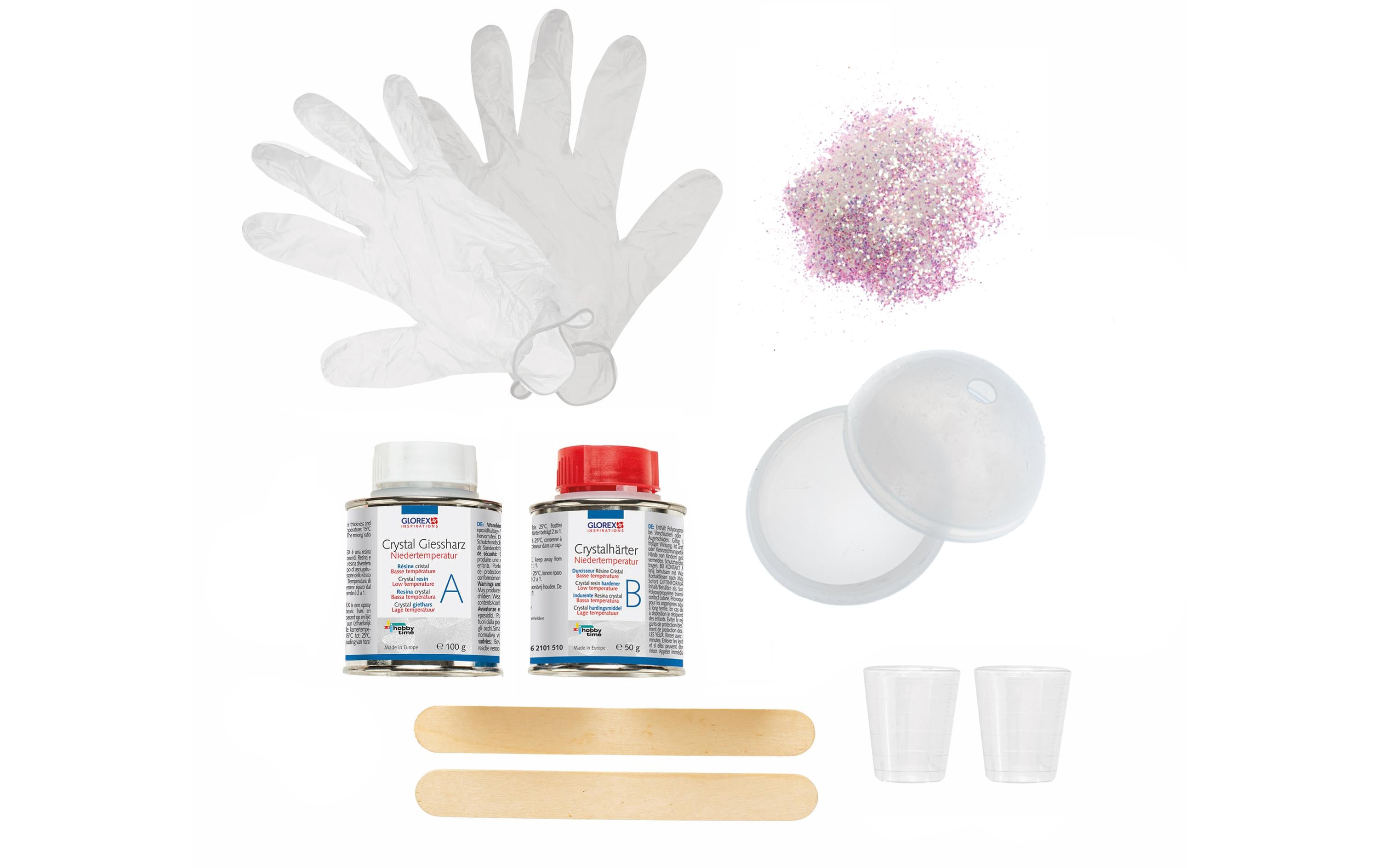 Glorex Giessharz Crystal Kugel Mehrfarbig Glorex Giessharz Crystal Kugel Mehrfarbig