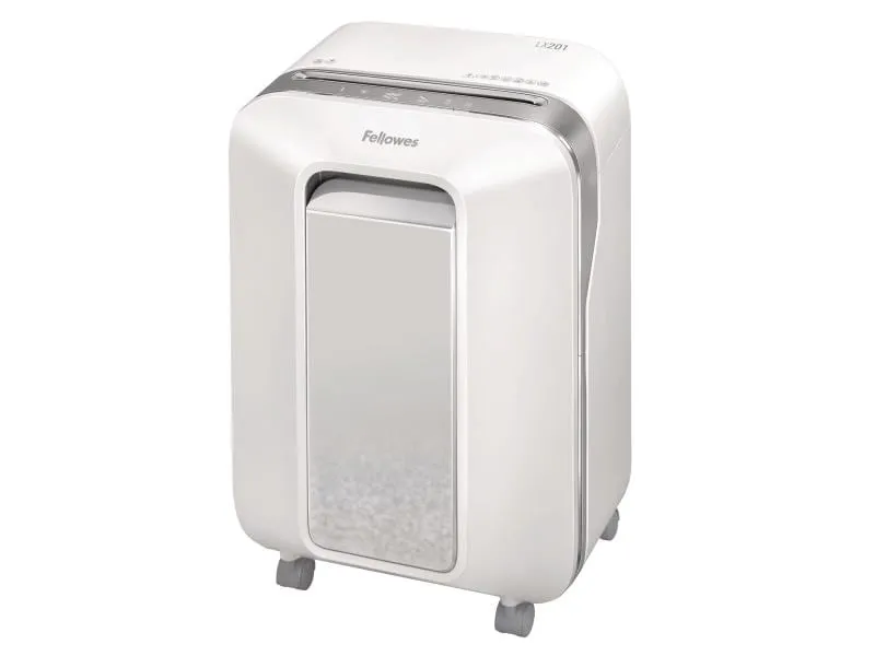 Fellowes Aktenvernichter LX201 P-5, 12 Seiten, Weiss