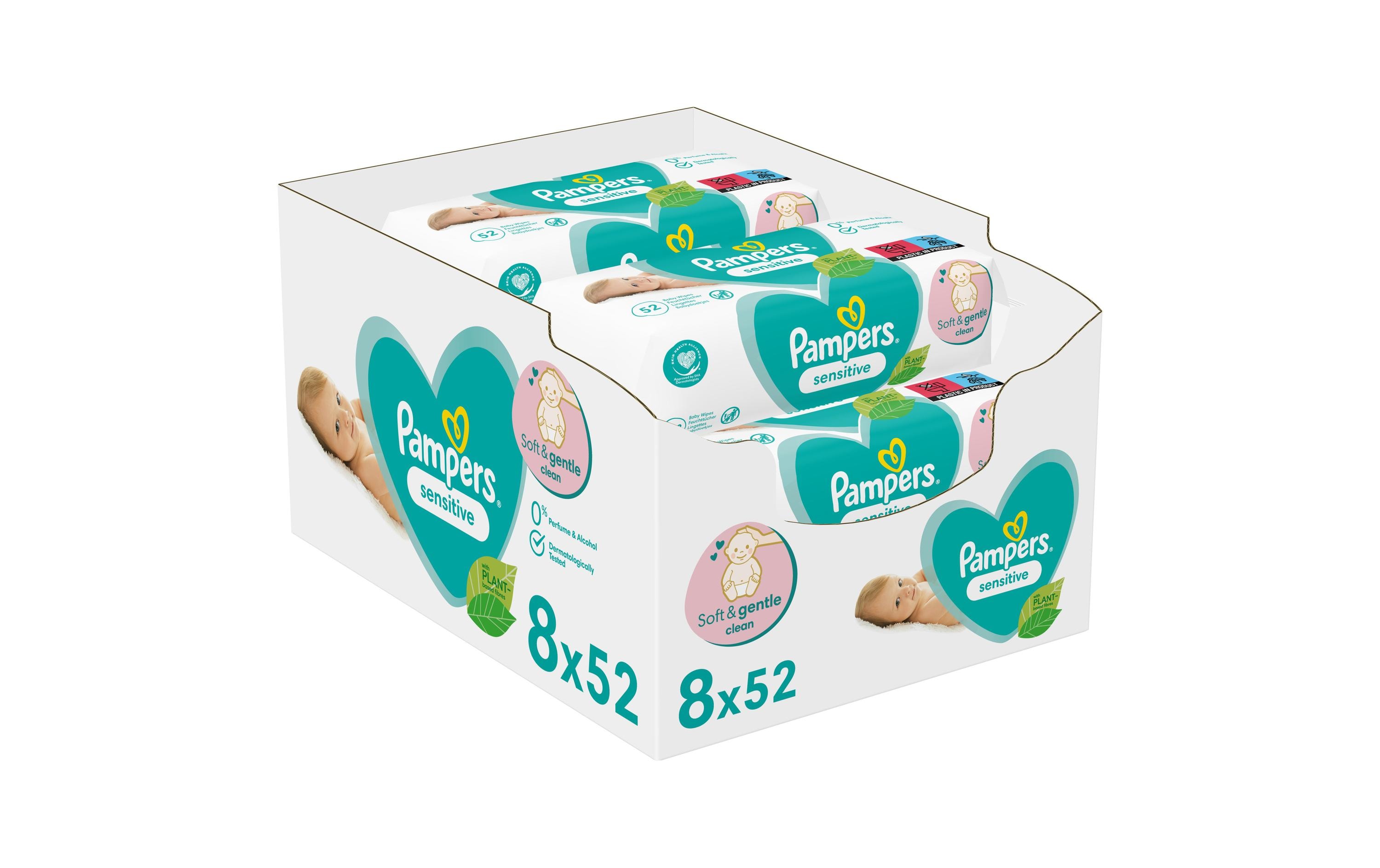 Pampers Feuchttücher Sensitive Vorteilspackung 8 x 52 Stk. Pampers Feuchttücher Sensitive Vorteilspackung 8 x 52 Stk.