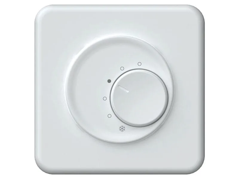 Hager ORIGIN UP-Raumthermostat mit Drehrad ohne Schalter ws Hager ORIGIN UP-Raumthermostat mit Drehrad ohne Schalter ws