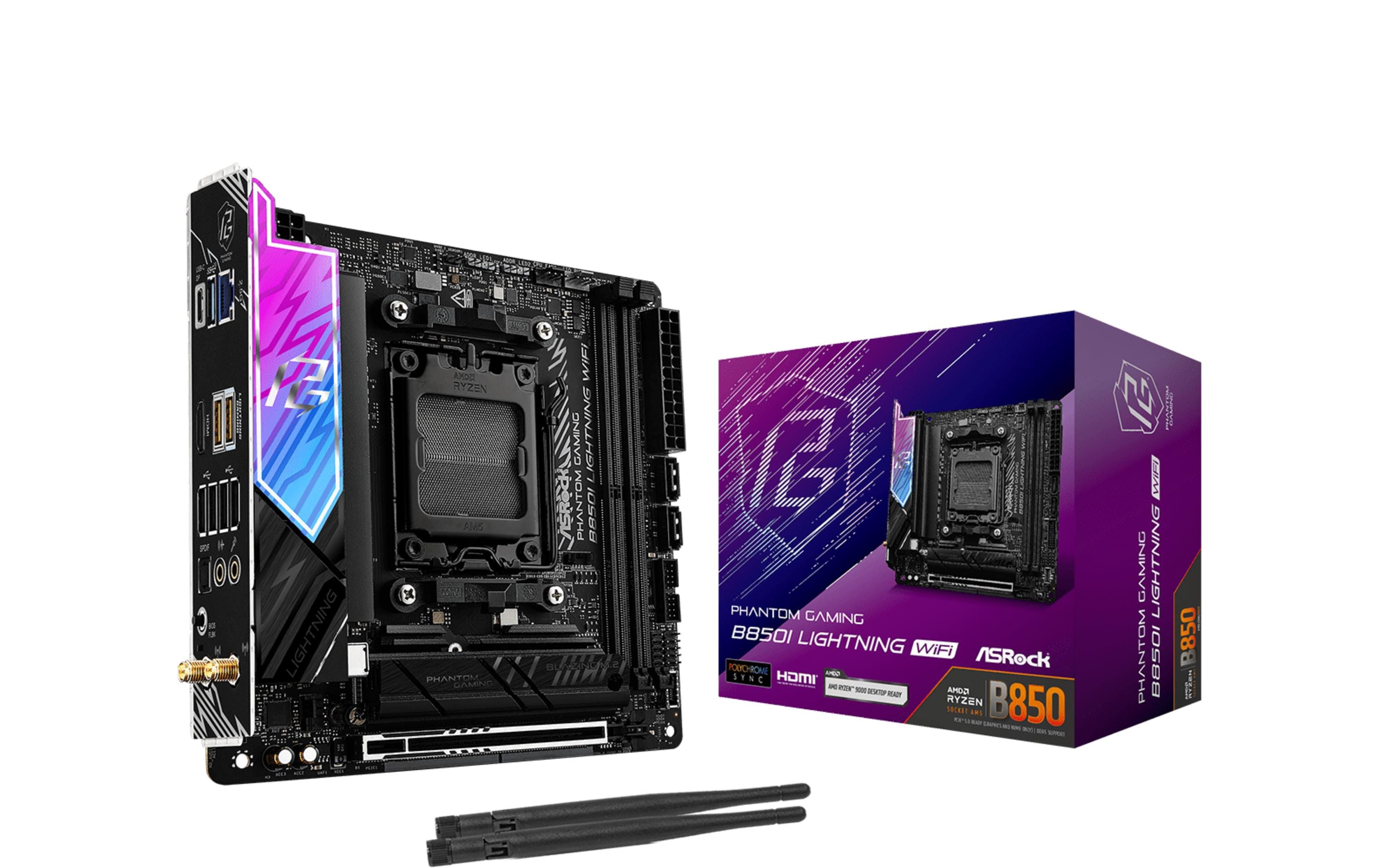 ASRock Mainboard Phantom Gaming B850I Lightning WiFi