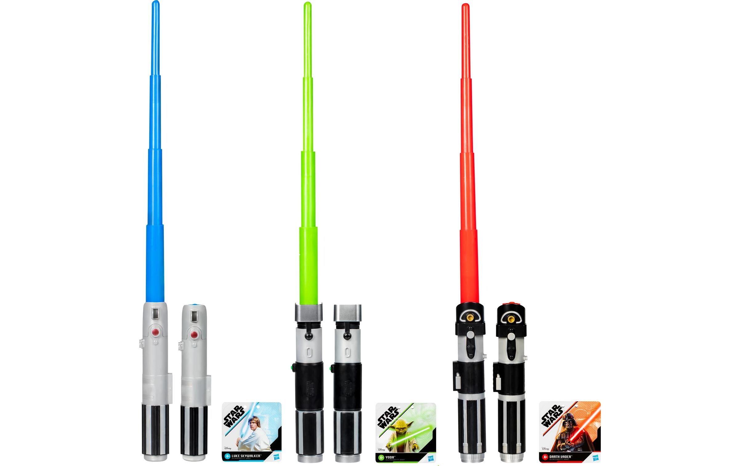 Hasbro Star Wars Lichtschwert Basic ausziehbar, 3-fach assortiert