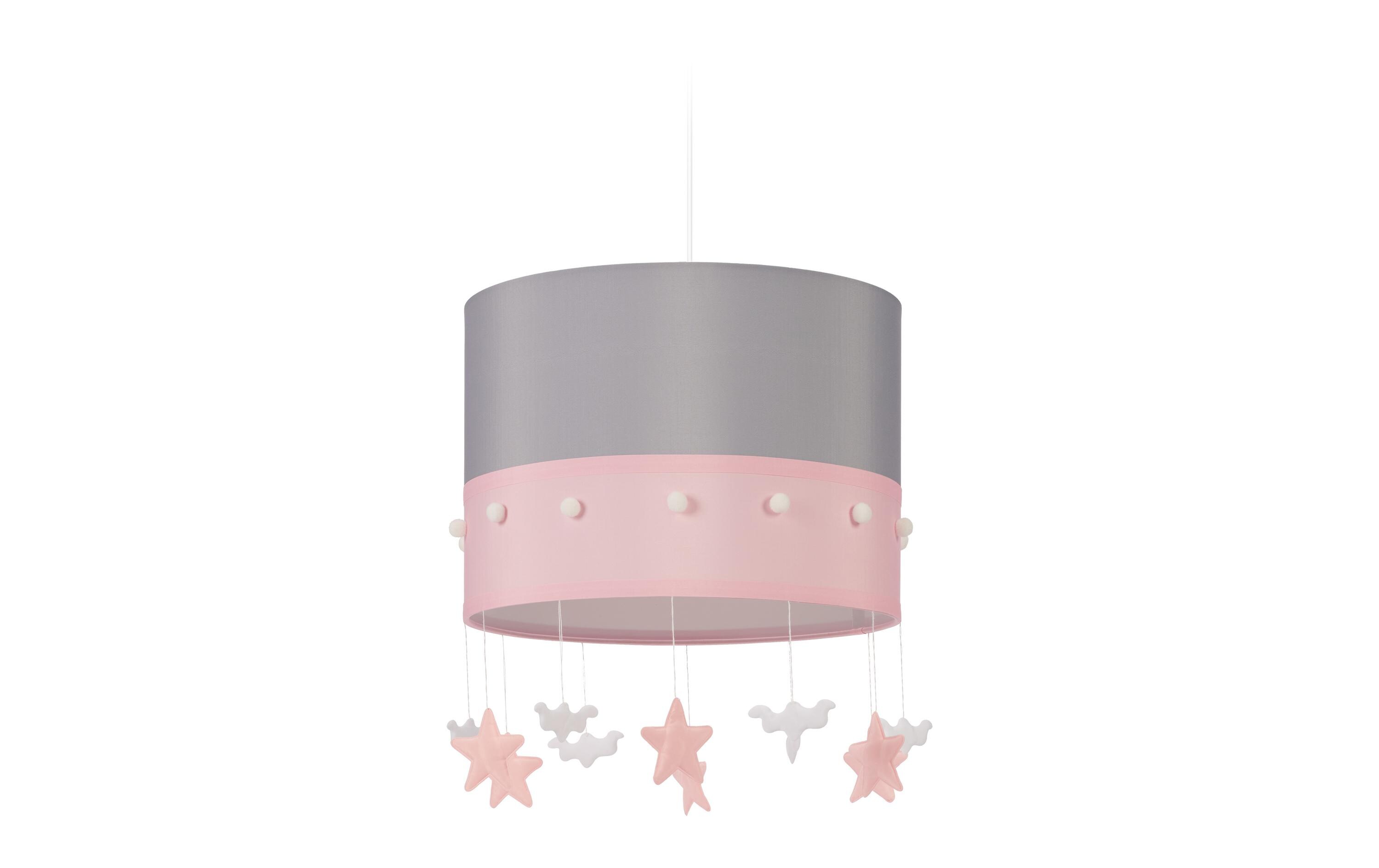 relaxdays Hängelampe Himmel Grau/Rosa/Weiss relaxdays Hängelampe Himmel Grau/Rosa/Weiss