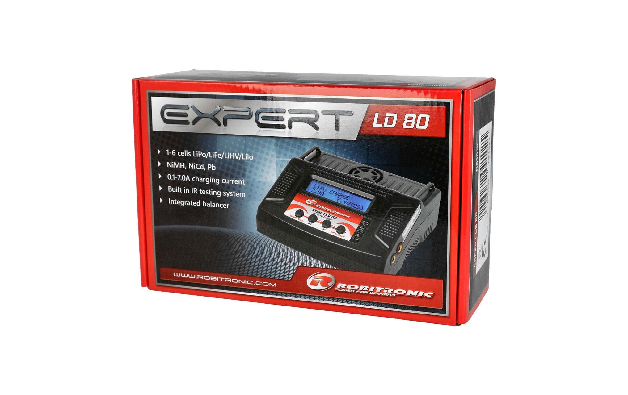 Robitronic Ladegerät Expert LD 80 80W AC/DC, 1-6S