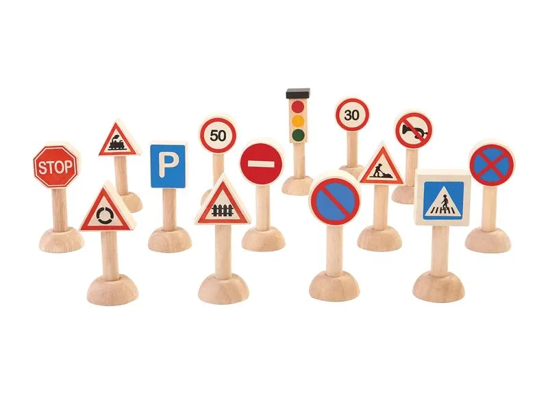 Plantoys PlanWorld Verkehrszeichen-Set Verkehrszeichen-Set