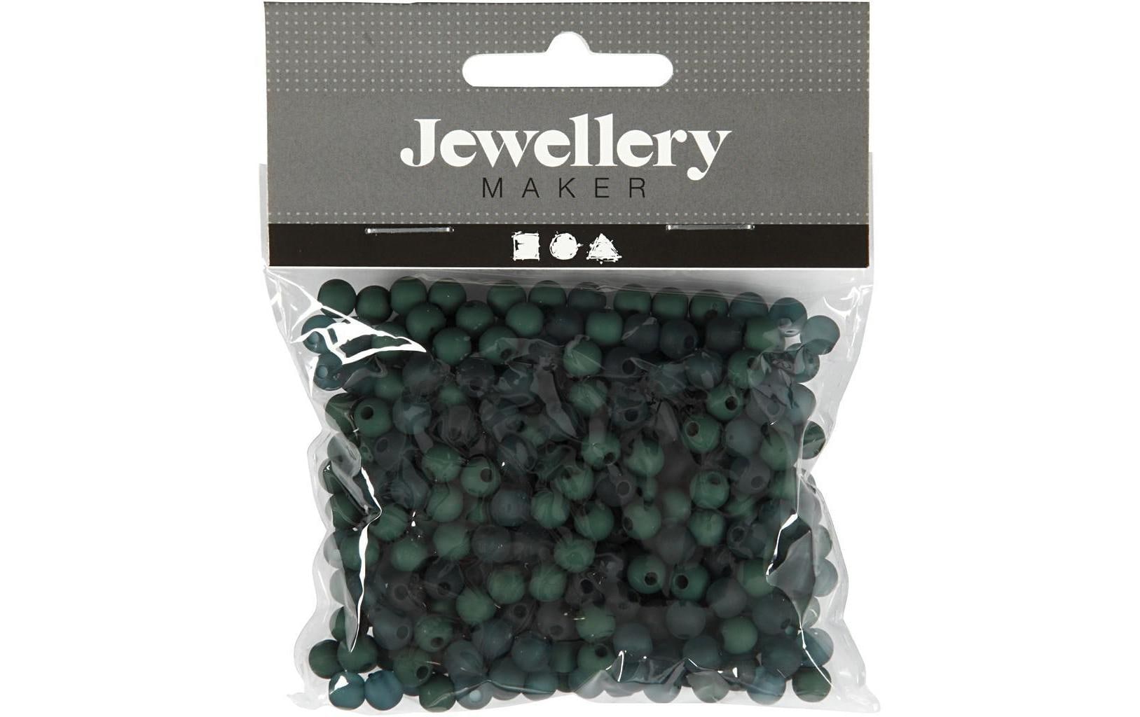 Creativ Company Kunststoffperlen 6 mm, Dunkelgrün, 150 Stk. Creativ Company Kunststoffperlen 6 mm, Dunkelgrün, 150 Stk.