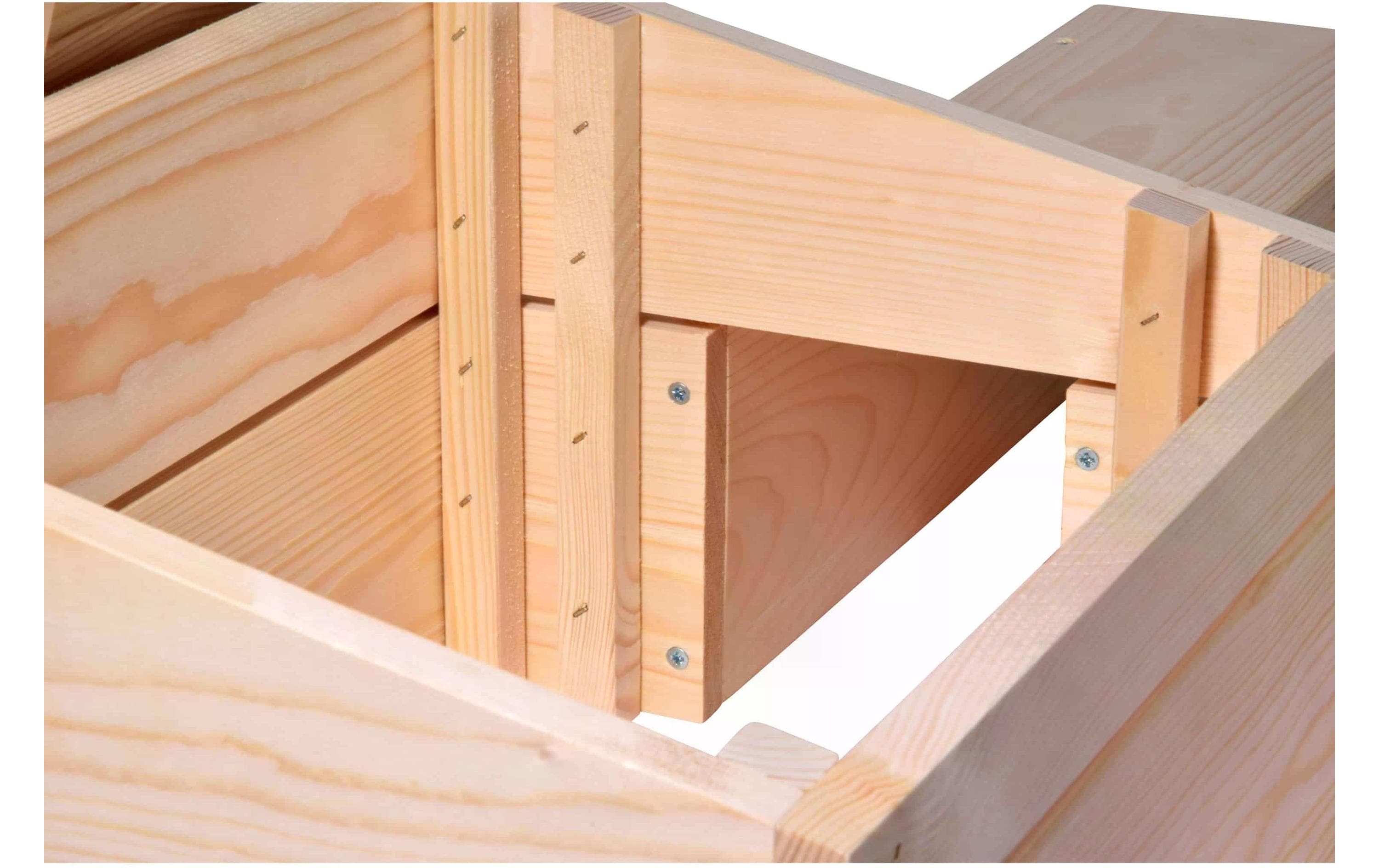 dobar Igelhaus mit Eingang, 74.5 x 29 x 24 cm, Schwarz