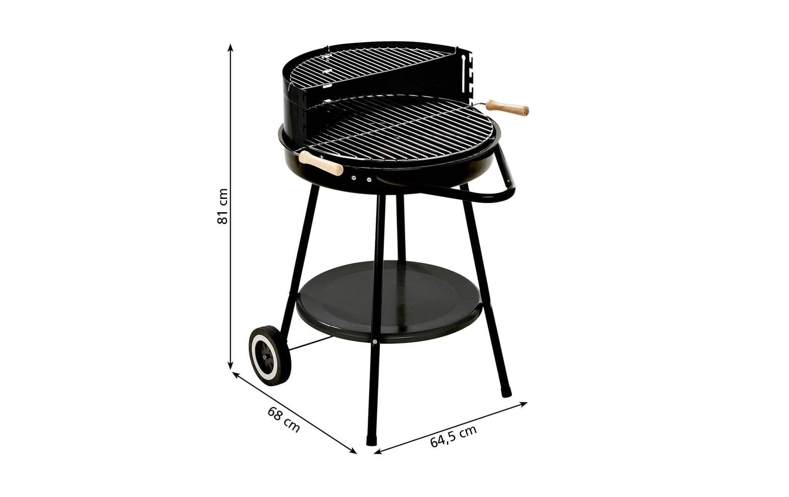 Landmann Holzkohlegrill - 66.5 cm - Schwarz