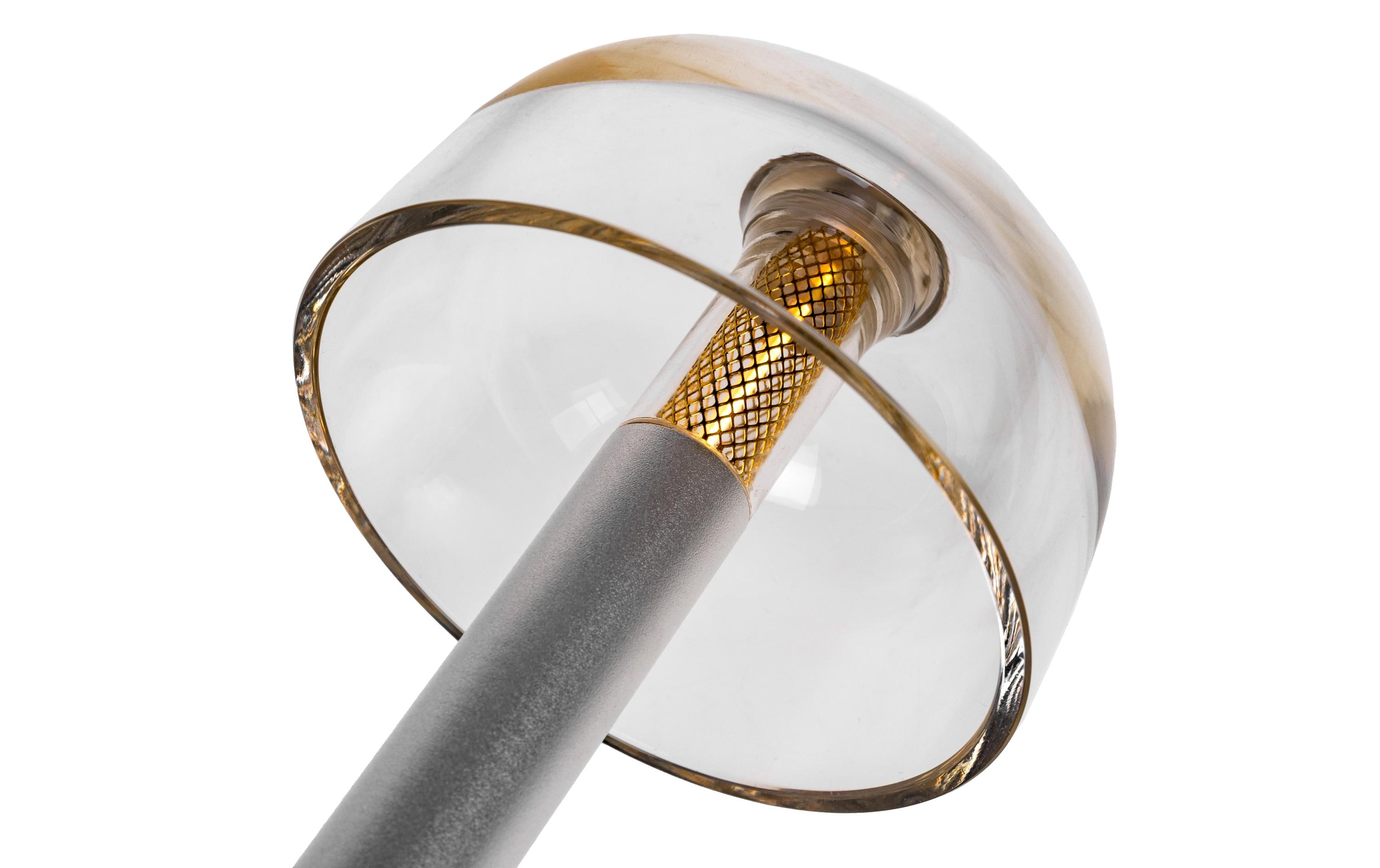 COCON USB-Tischleuchte Pilz, Silber