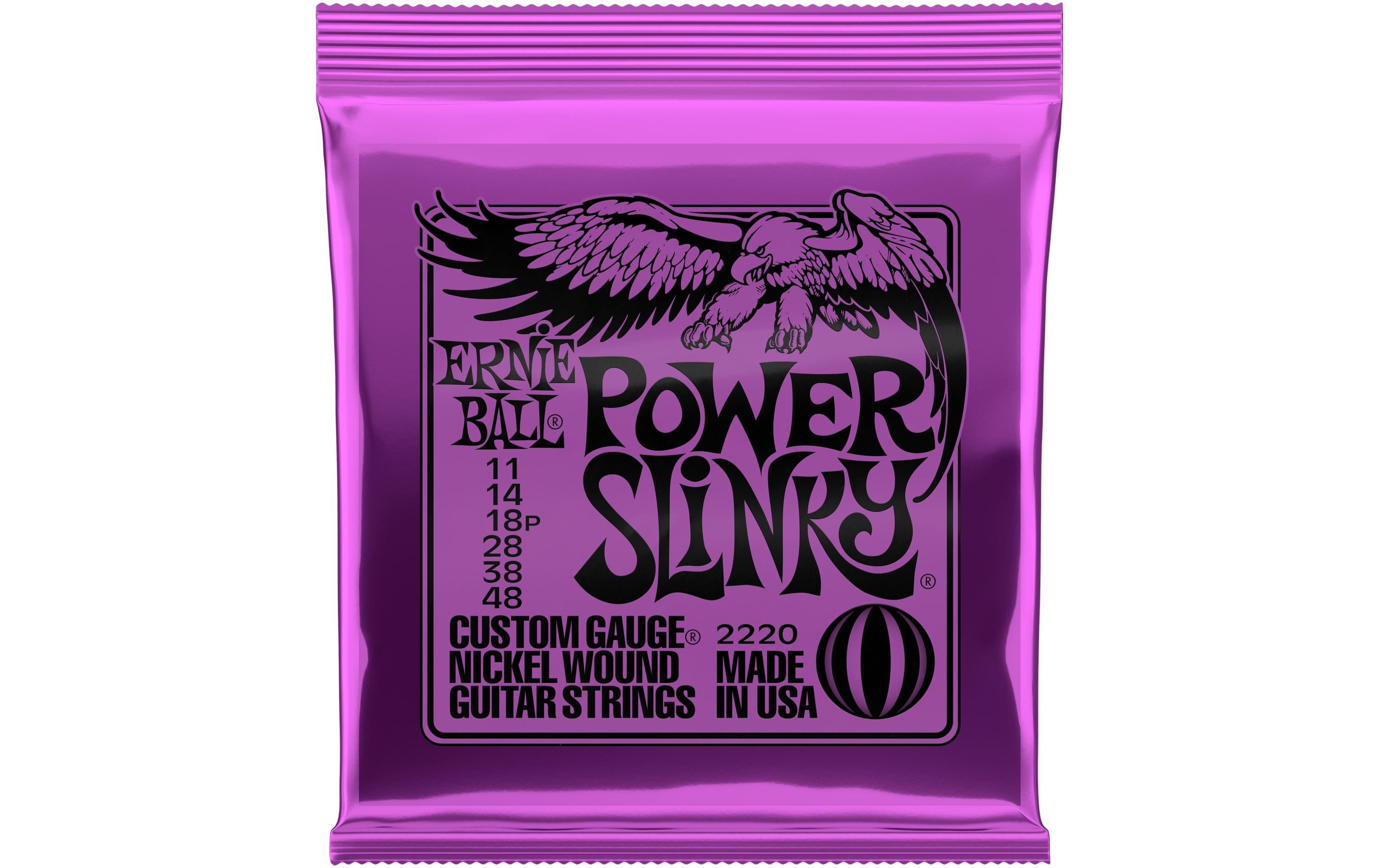 Ernie Ball Gitarrensaiten 2220 Slinky Nickel – Power 11-48