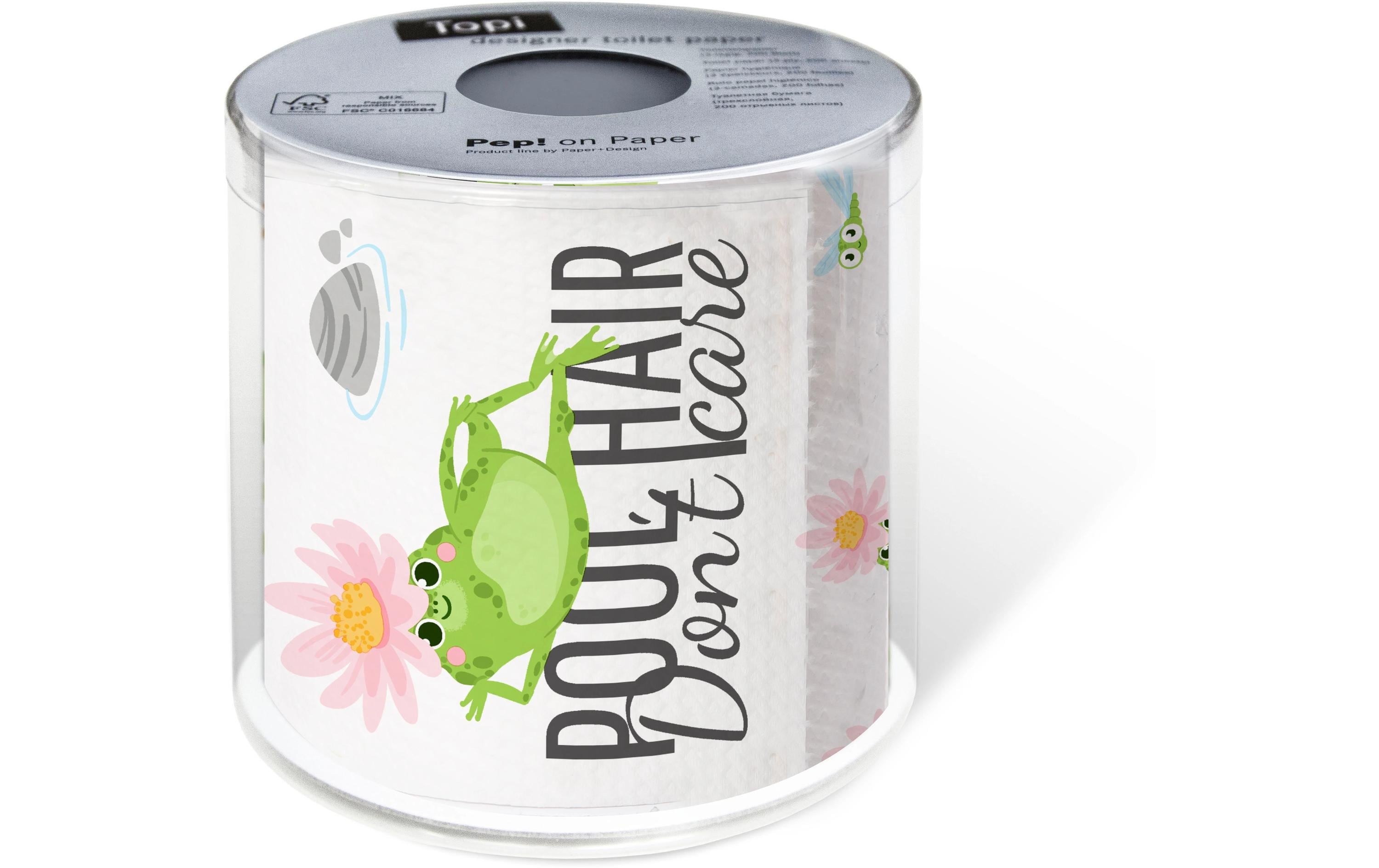 Paper + Design Toilettenpapier Pool Hair Rollen, 3-lagig, Mehrfarbig Paper + Design Toilettenpapier Pool Hair Rollen, 3-lagig, Mehrfarbig