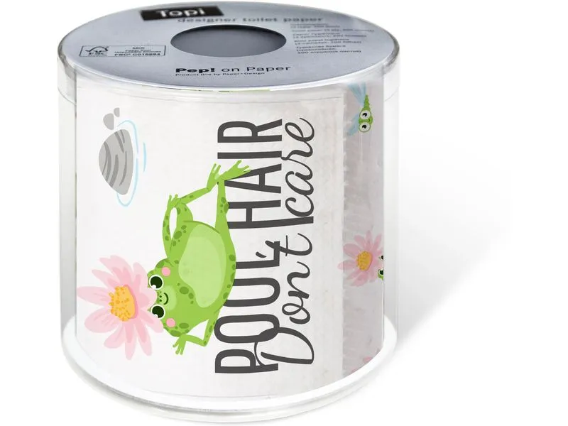 Paper + Design Toilettenpapier Pool Hair Rollen, 3-lagig, Mehrfarbig Paper + Design Toilettenpapier Pool Hair Rollen, 3-lagig, Mehrfarbig