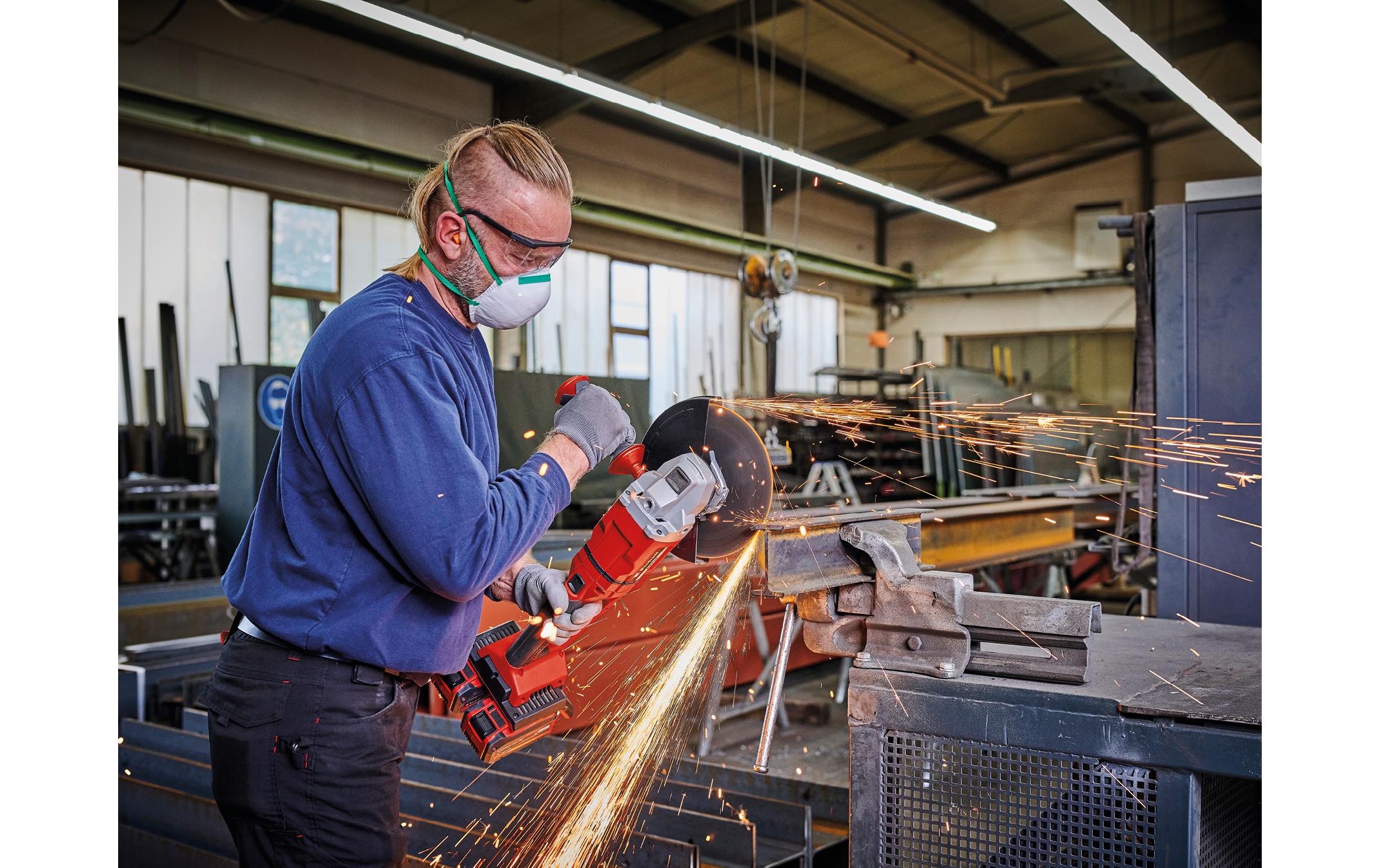 Einhell Professional Akku-Winkelschleifer AXXIO 36/230 Q Solo