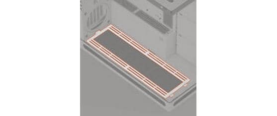 HAVN HS 420 Untere Lüfterhalterung Weiss