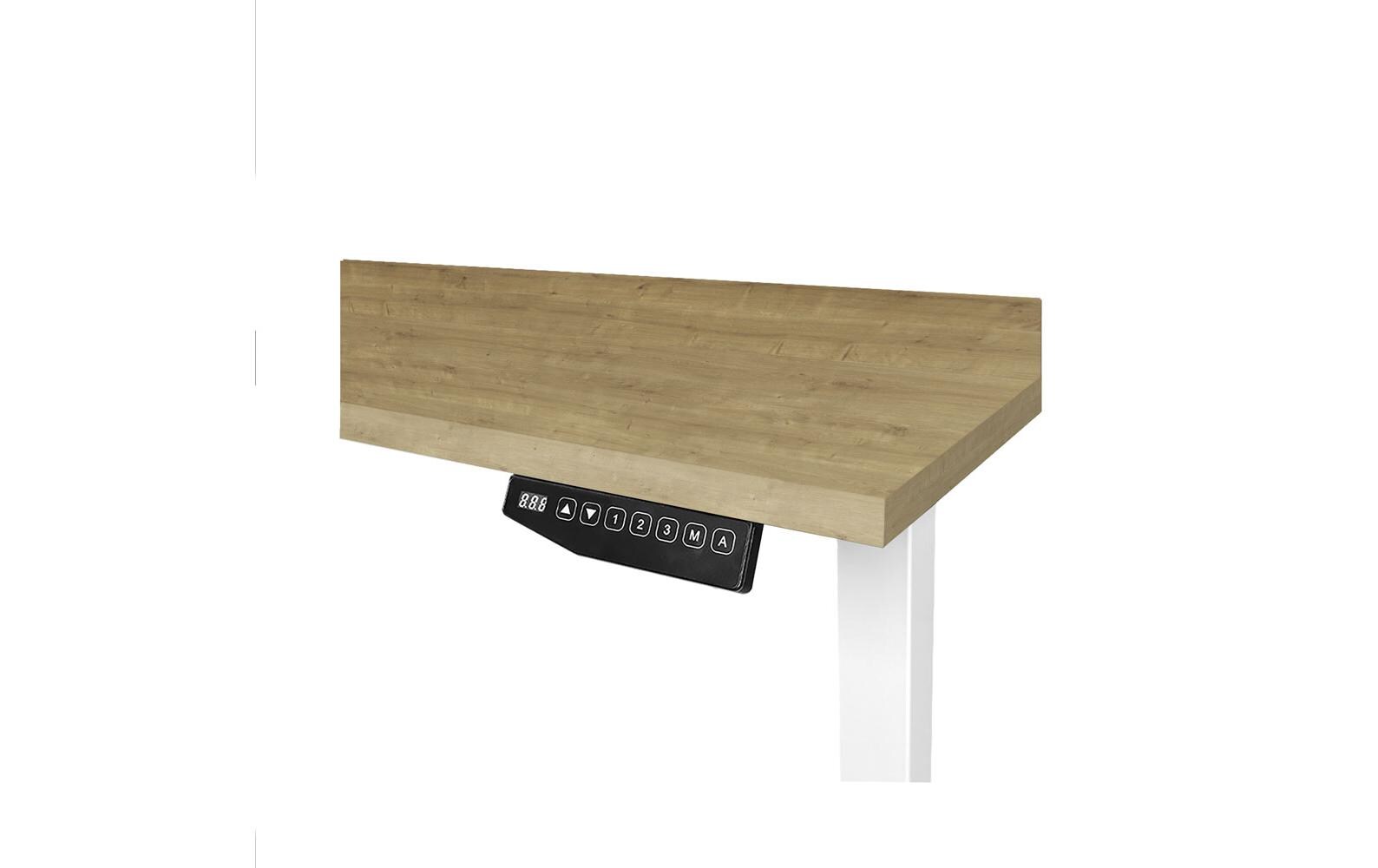 Contini höhenverstellbarer Bürotisch 1.4 x 0.8 m Eiche/Weiss Contini höhenverstellbarer Bürotisch 1.4 x 0.8 m Eiche/Weiss