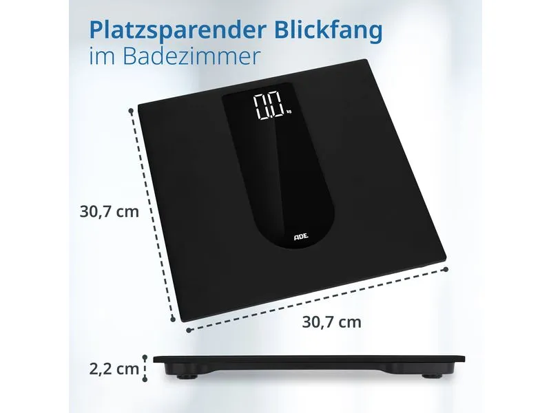 ADE Personenwaage Allegra Schwarz