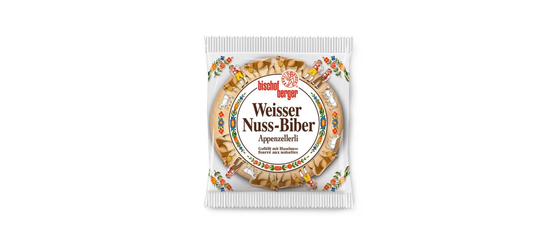 Bischofberger Guetzli Weisser Nuss-Biber 60 g