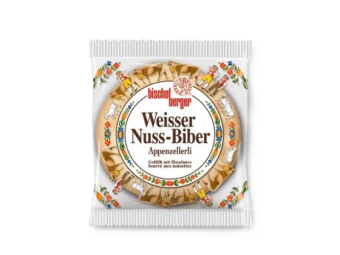 Bischofberger Guetzli Weisser Nuss-Biber 60 g Bischofberger Guetzli Weisser Nuss-Biber 60 g