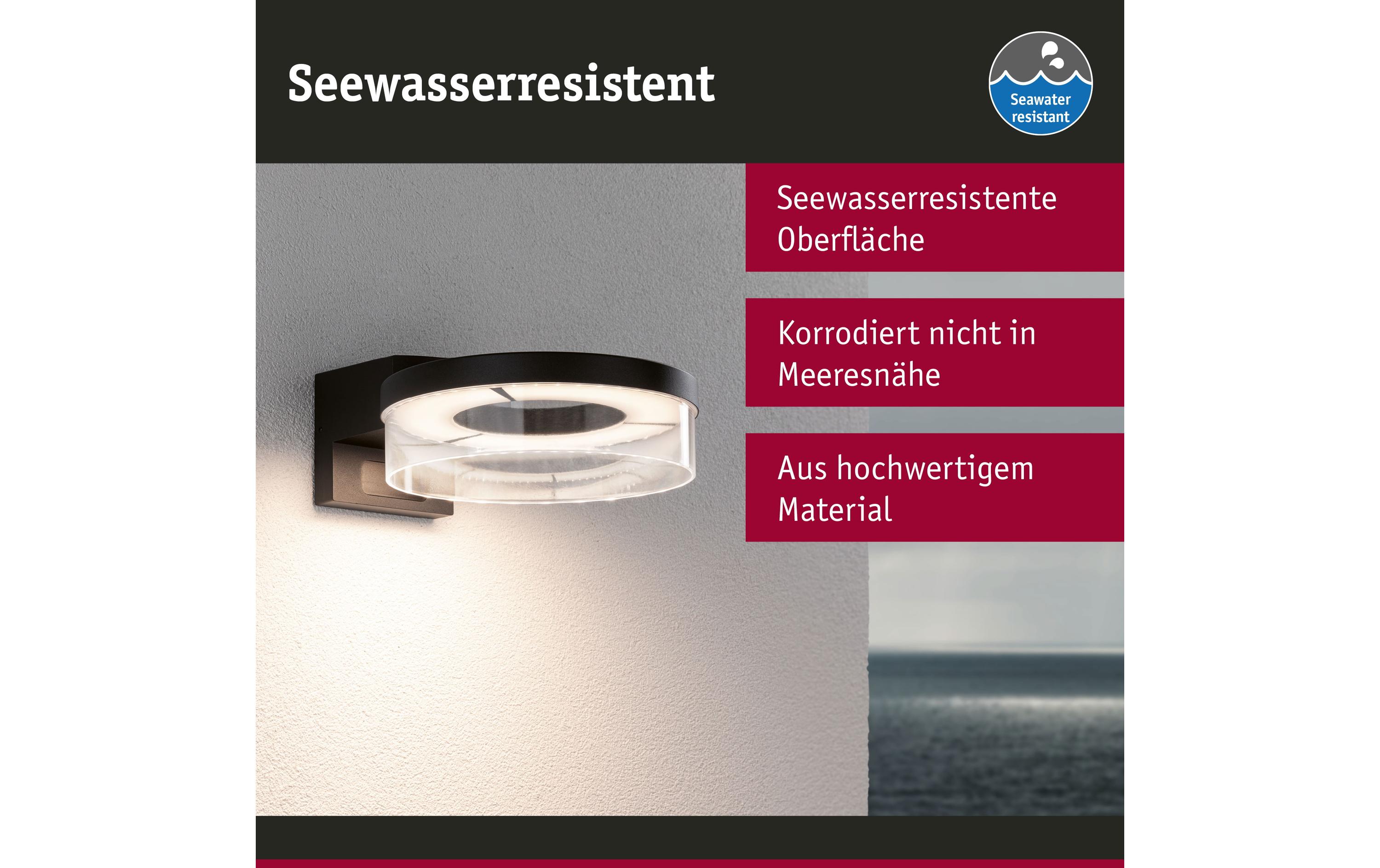 Paulmann LED Aussenwandleuchte Capera Bewegungsmelder Anthrazit Paulmann LED Aussenwandleuchte Capera Bewegungsmelder Anthrazit