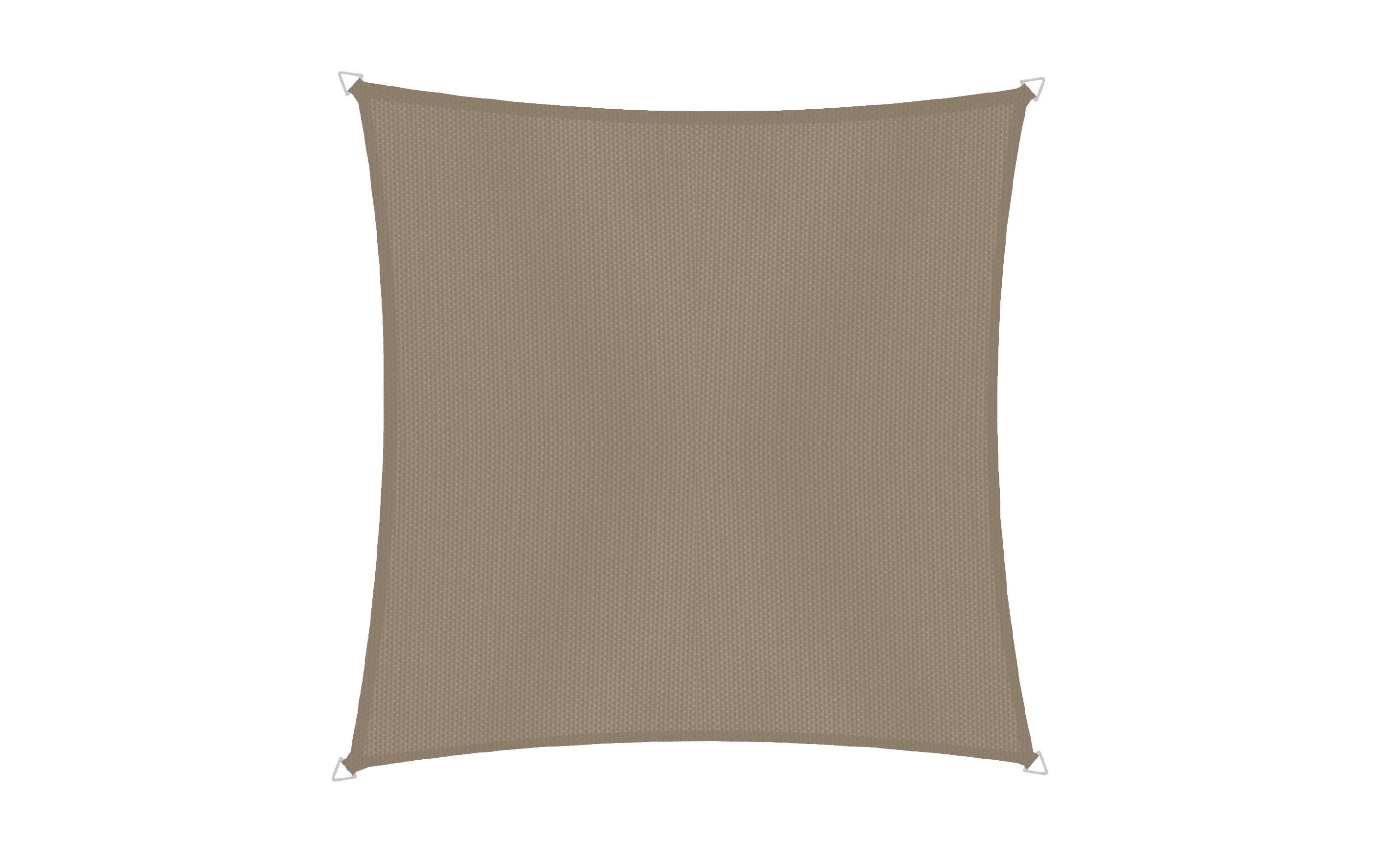 Windhager Sonnensegel Cannes, 5 x 5 m, Eckig, Taupe