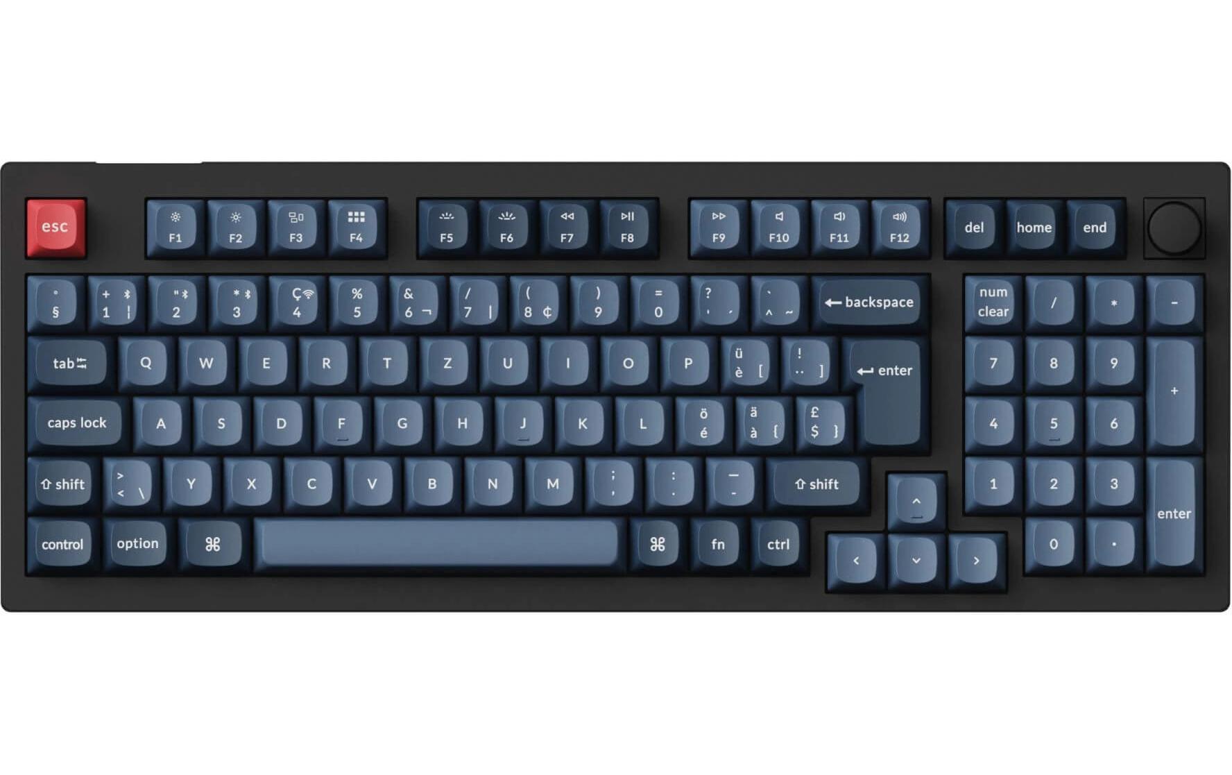 Keychron Gaming-Tastatur V5 Max Black Brown Switch