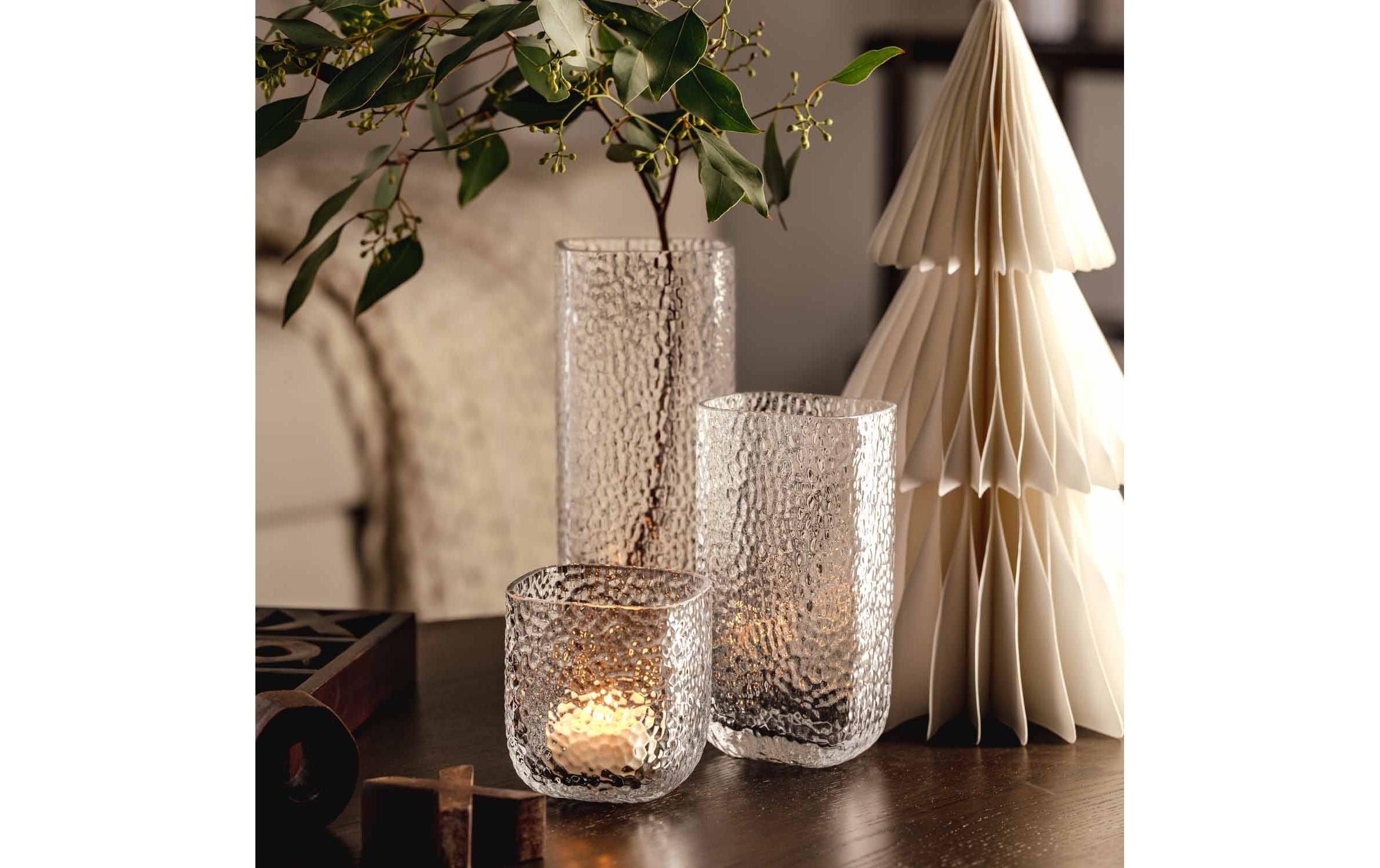 Leonardo Tischlicht Martello 4 Stück, 10 cm, Transparent