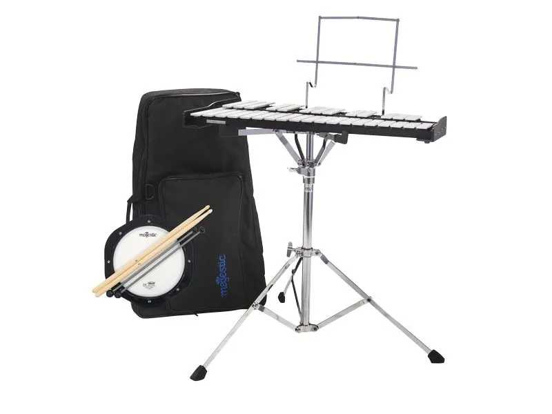 Majestic 32P Glockenspiel- und Übungspad-Set mit Rucksack Majestic 32P Glockenspiel- und Übungspad-Set mit Rucksack