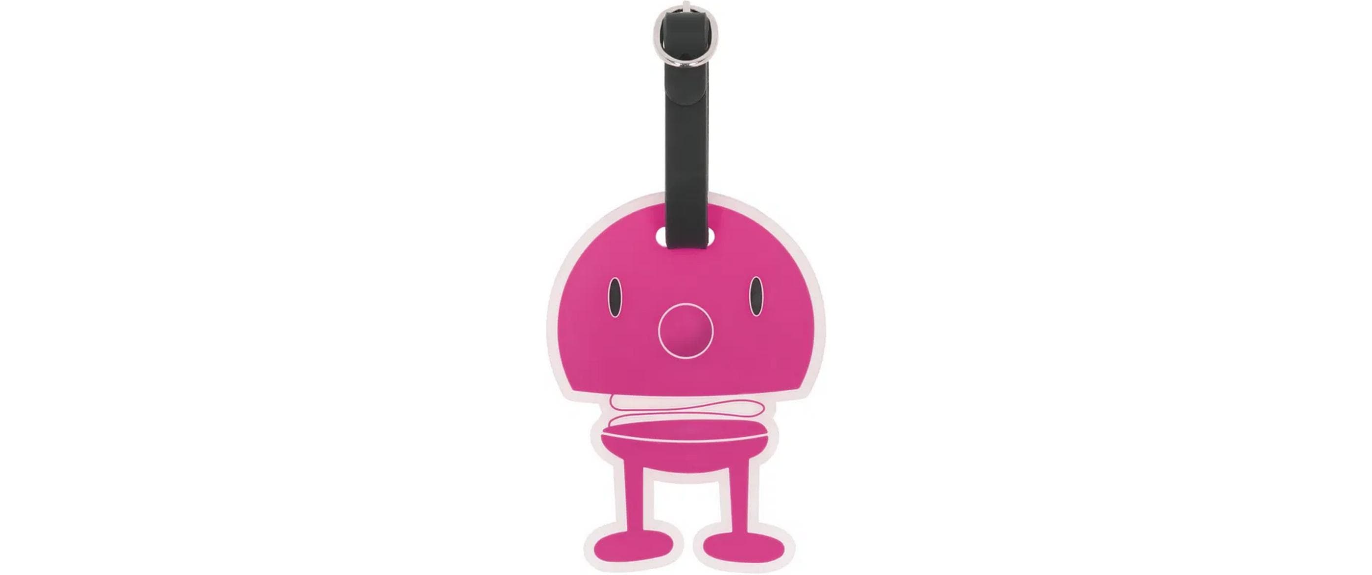 Hoptimist Kofferlabel Pink/Schwarz