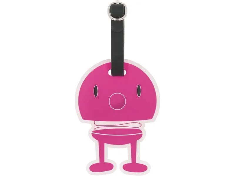 Hoptimist Kofferlabel Pink/Schwarz Hoptimist Kofferlabel Pink/Schwarz