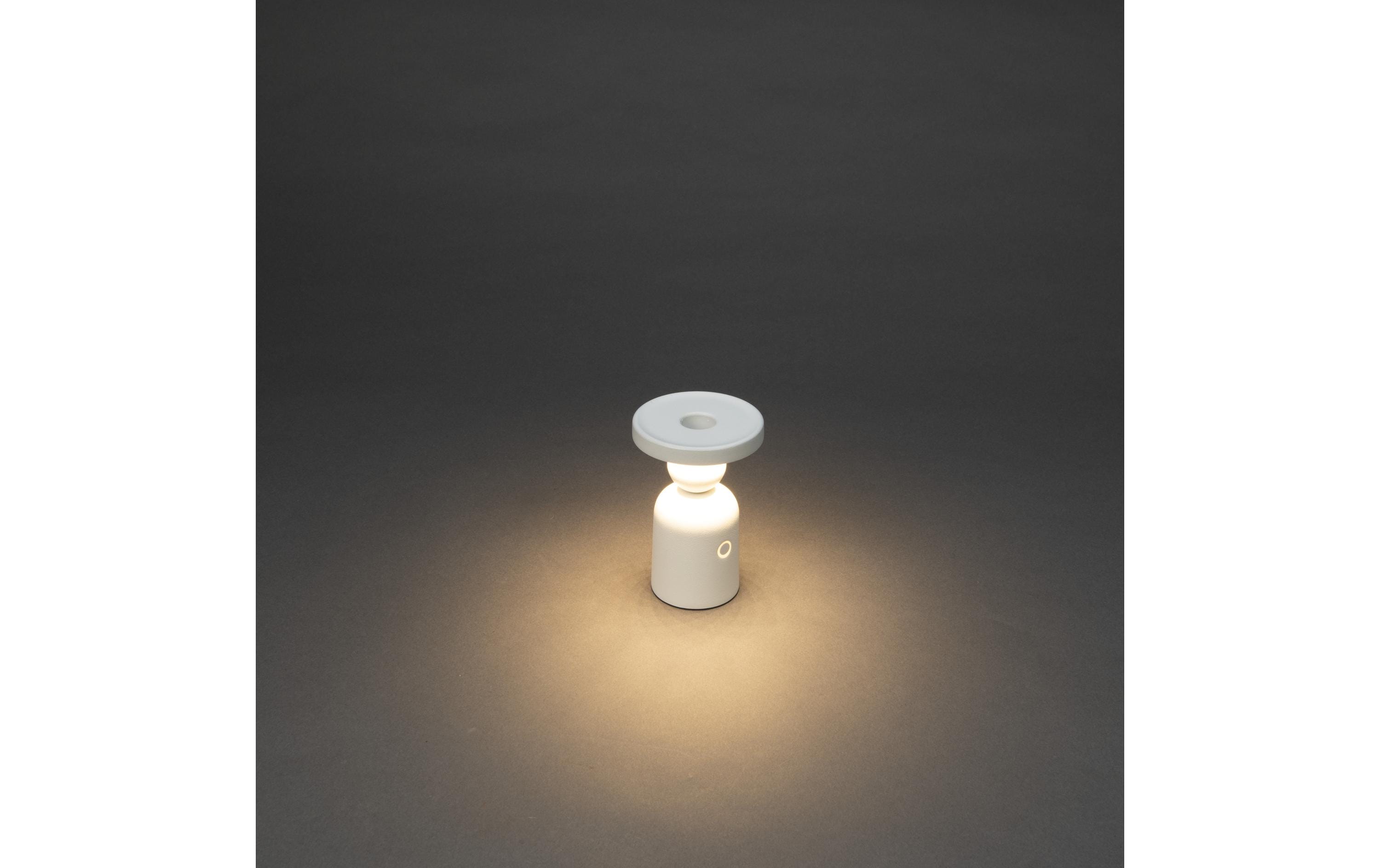 Konstsmide Nantes USB-Kerzenhalter - Weiss