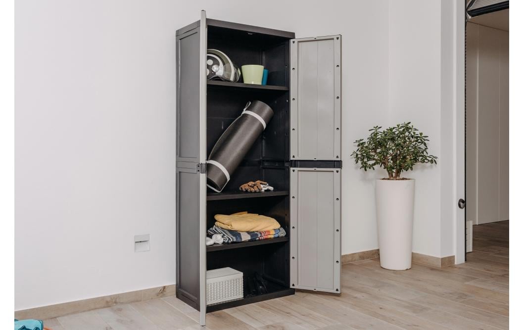 Toomax Schrank Bios midi 65 x 165 cm Schwarz/Warmgrau