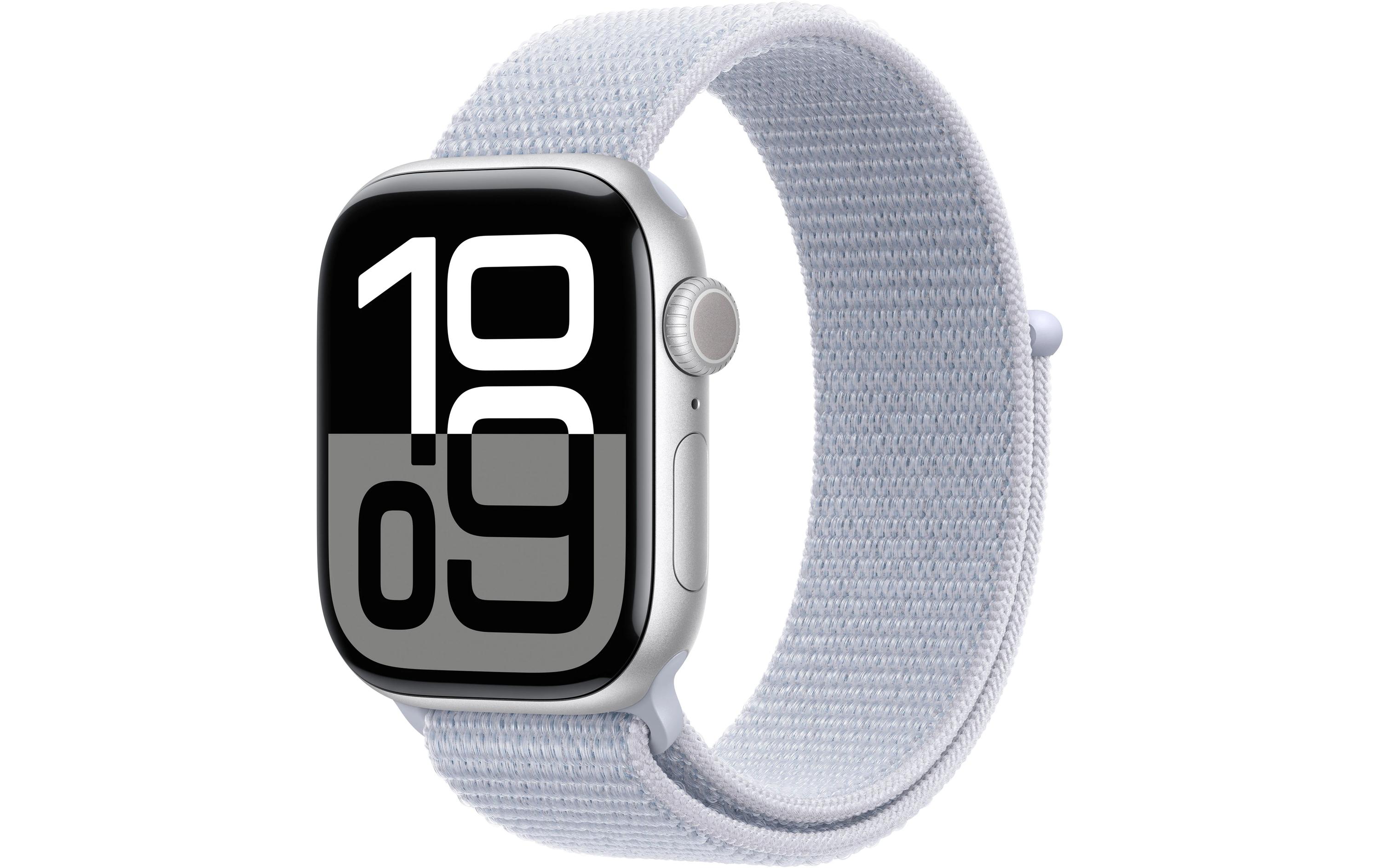 Apple Watch Series 10 42 mm Alu Silber Loop Blau