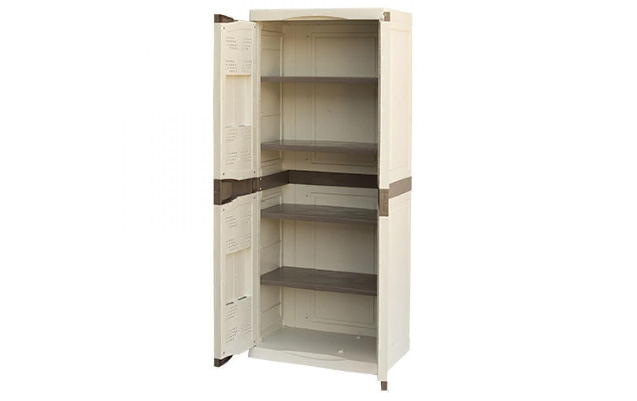 Art Plast Gartenschrank Beige/Braun