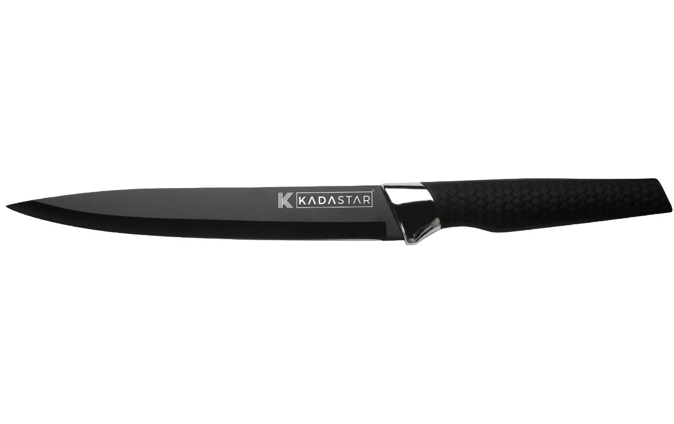 Kadastar Messer-Set Premium Black 6-teilig, Schwarz/Silber