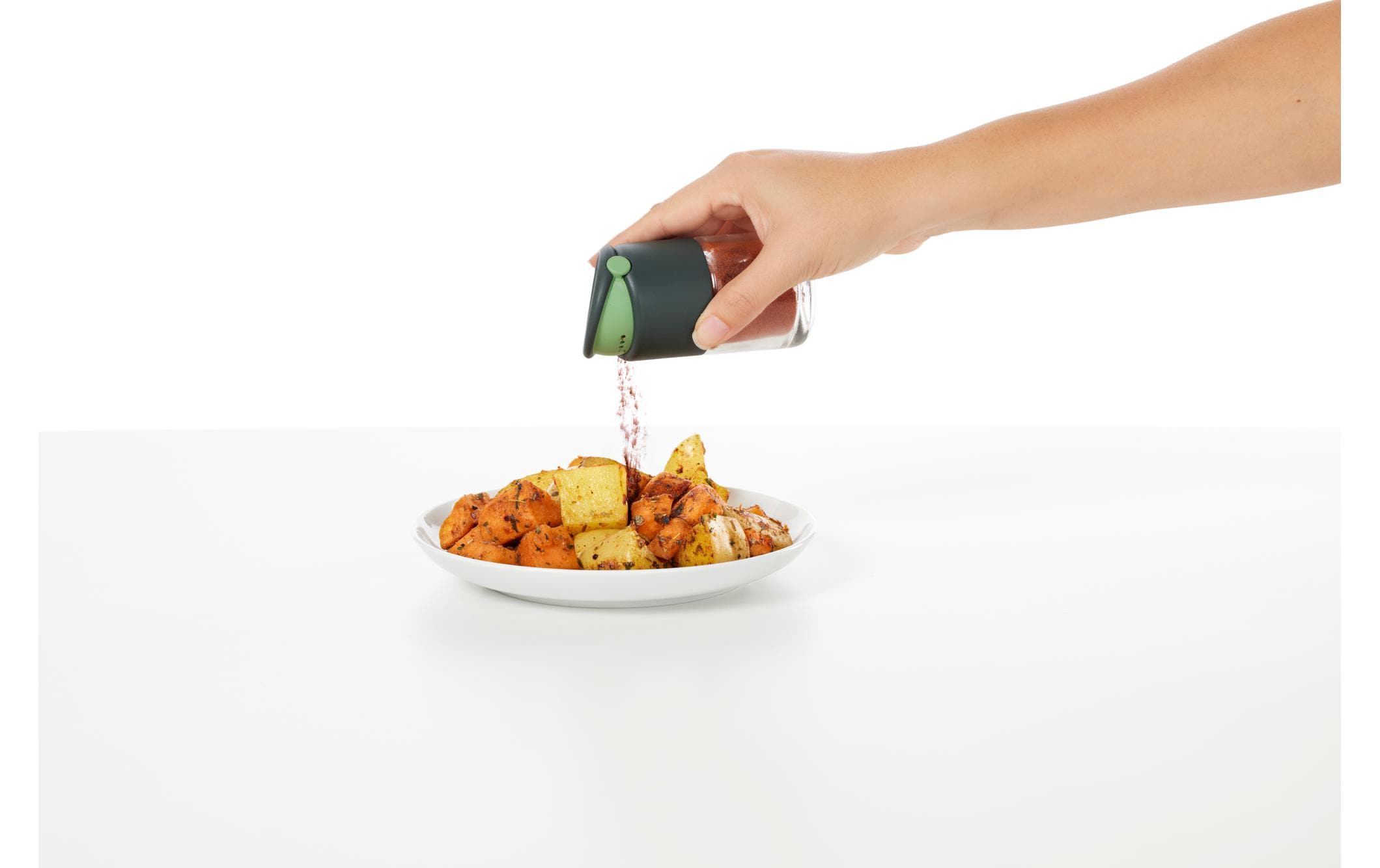 Lékué Gewürzstreuer Grau