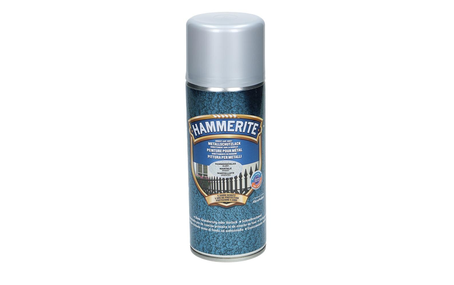 Hammerite Metall-Schutzlack HS Silber, 400 ml Hammerite Metall-Schutzlack HS Silber, 400 ml
