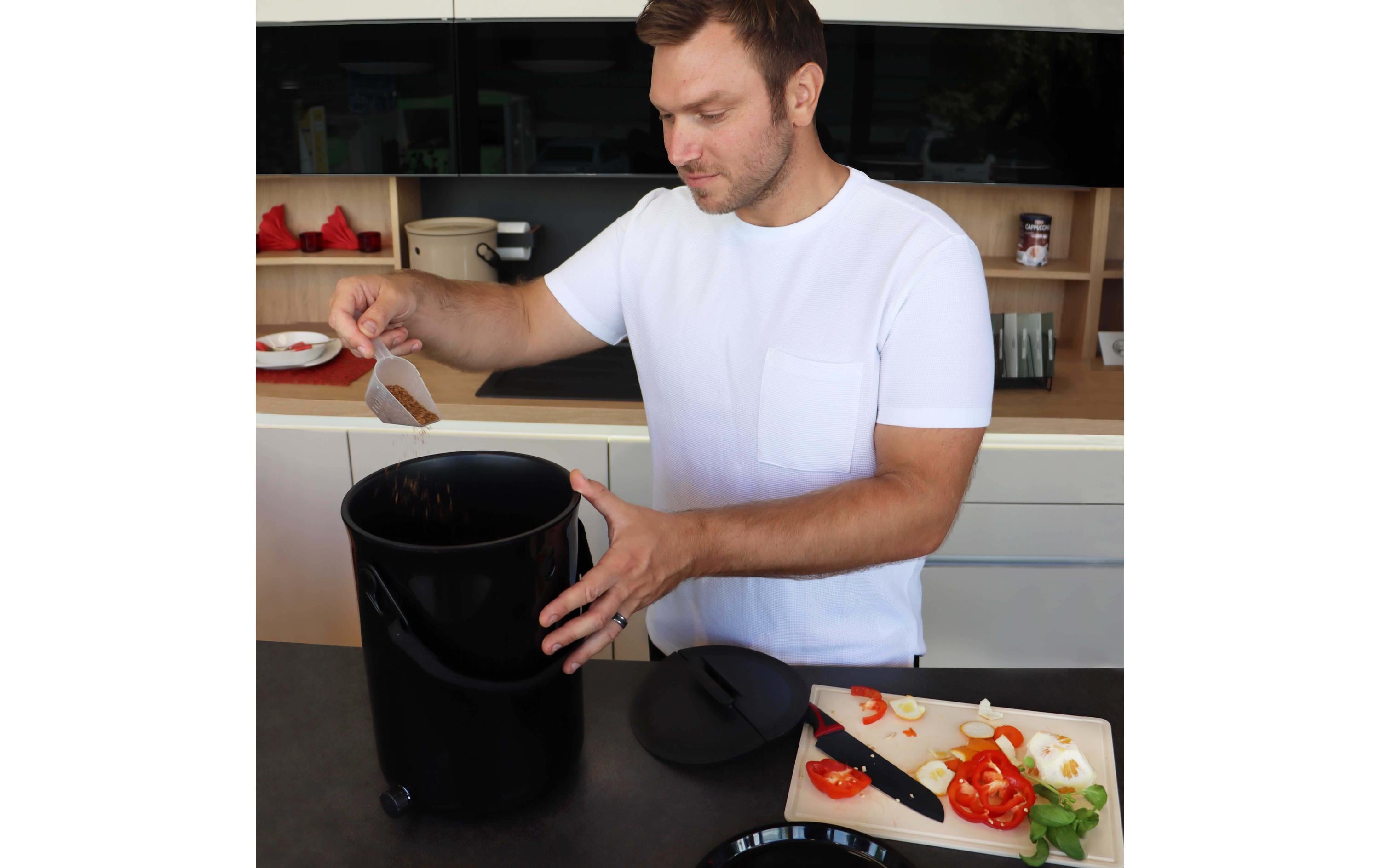 Bokashi Komposter Organko 2, 2er-Set, Schwarz Bokashi Komposter Organko 2, 2er-Set, Schwarz