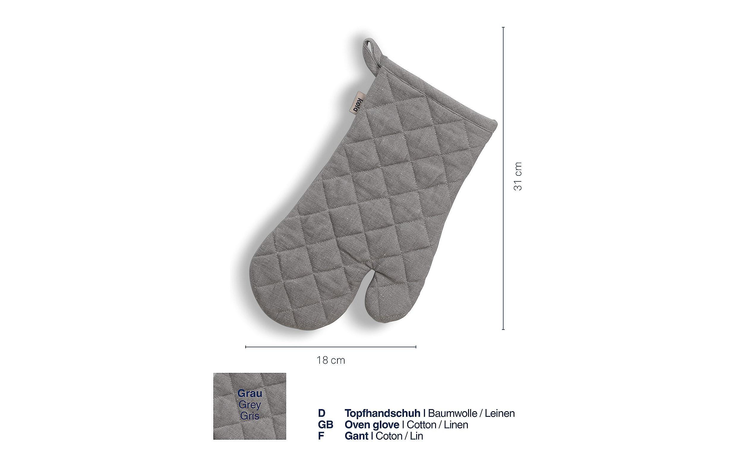 Kela Küchenhandschuh Puro Grau Kela Küchenhandschuh Puro Grau