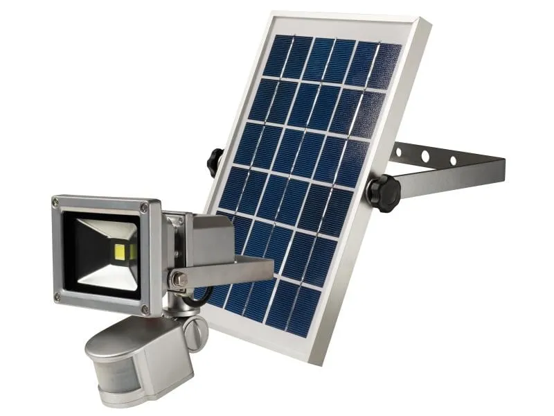 STEFFEN Strahler SOLAR 10W mit Bewegungsmelder und Panel