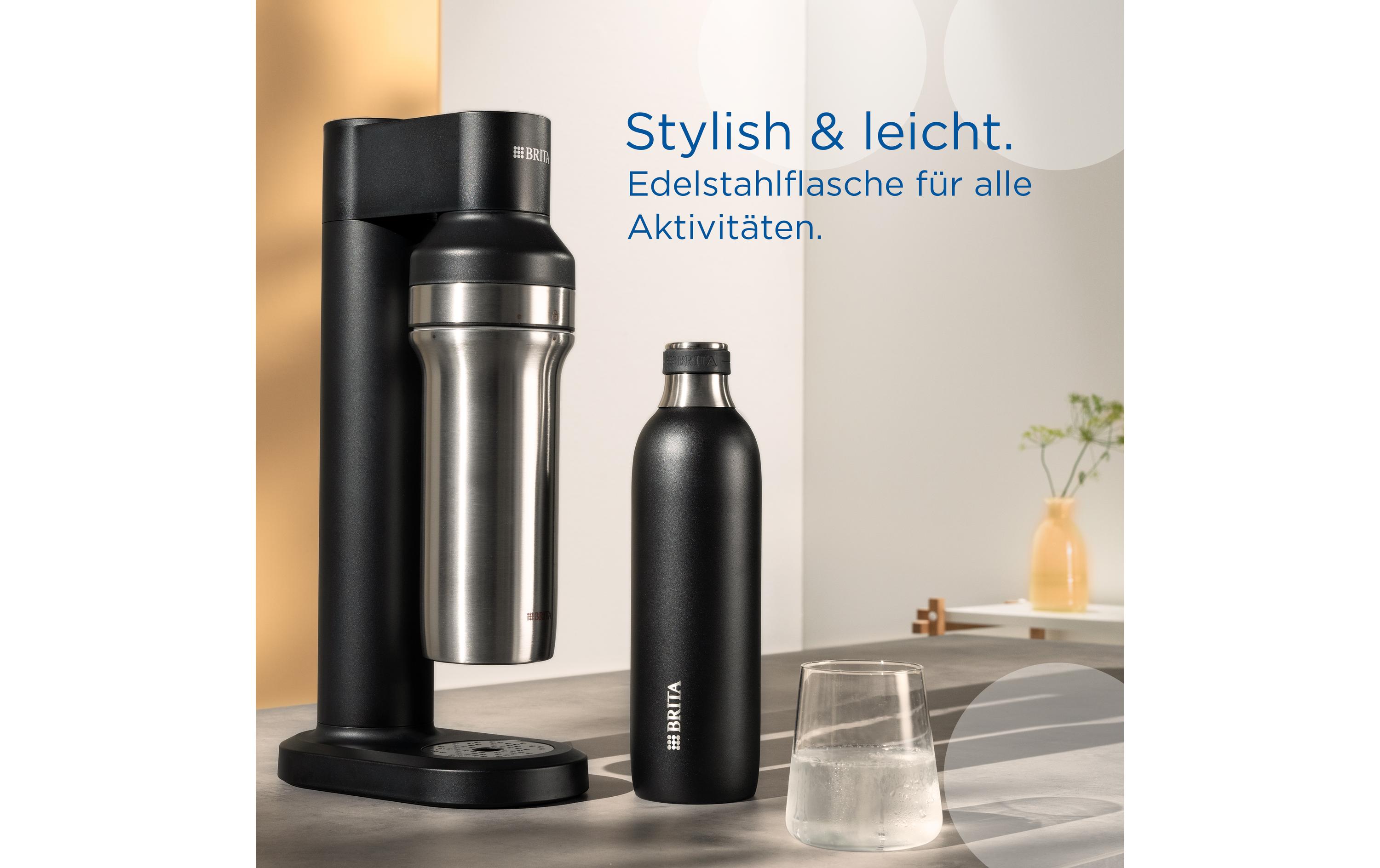 BRITA Flasche Soda Trio 1 l Schwarz