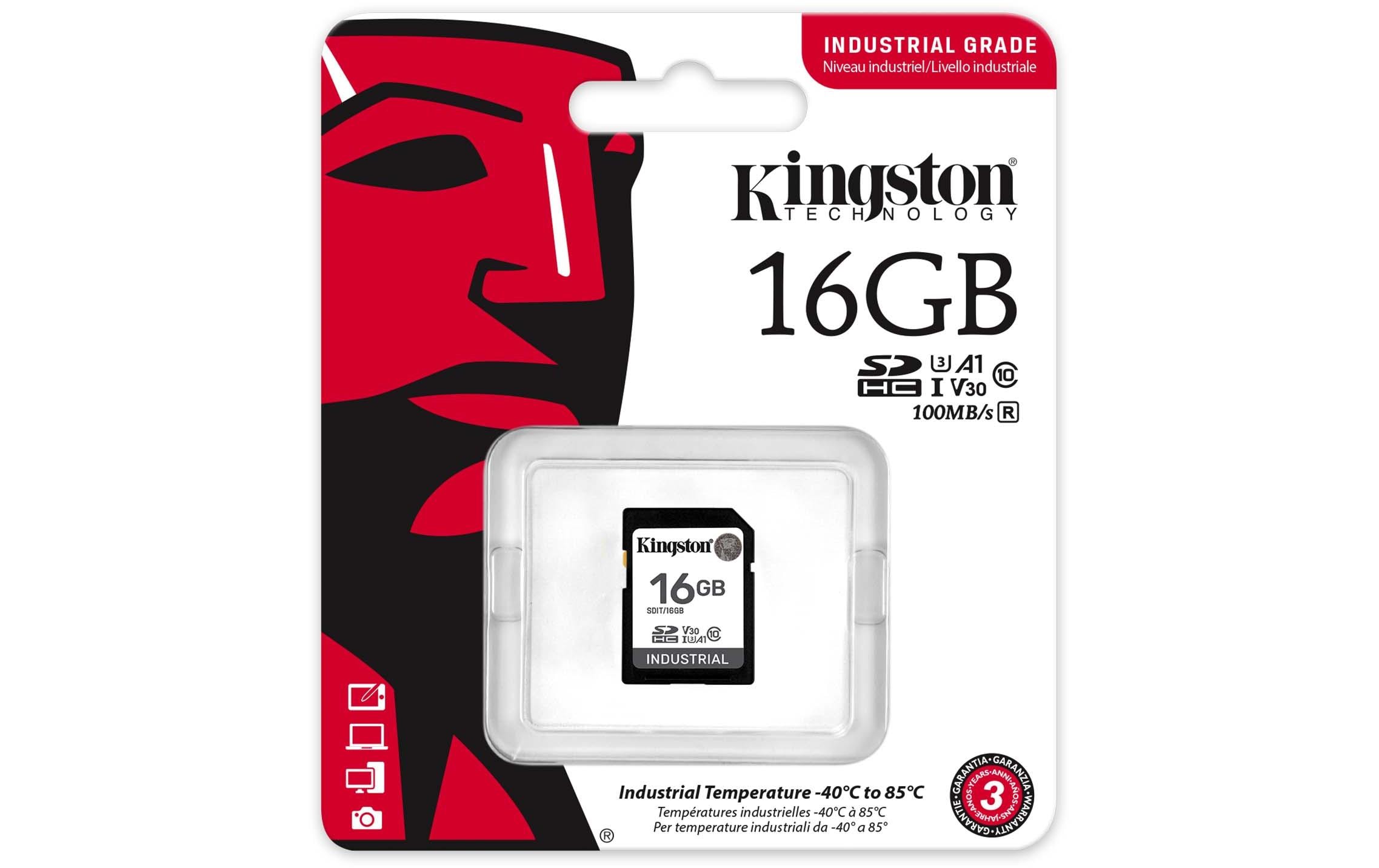 Kingston SDHC-Karte Industrial 16 GB